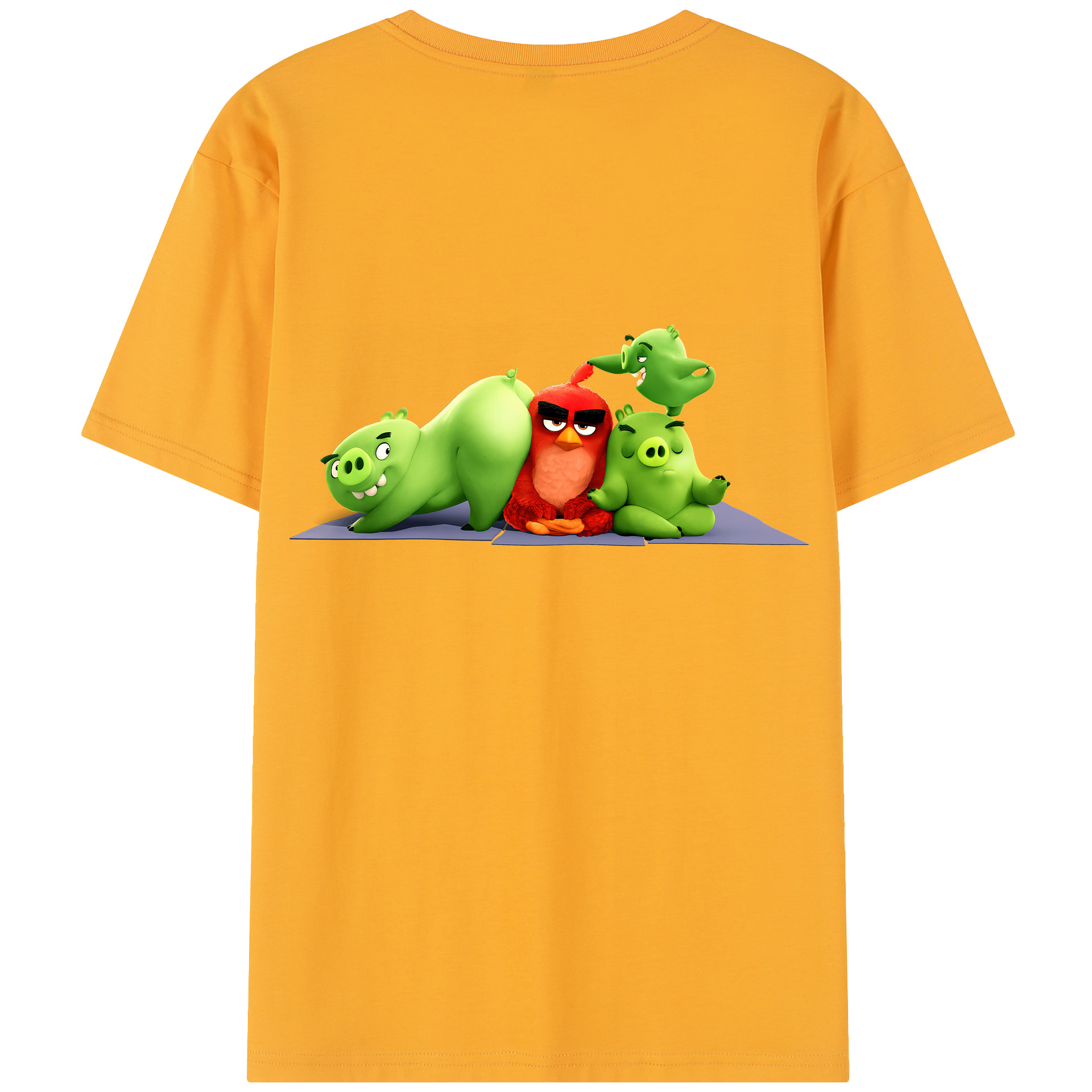 （画像用） Angry Birds アングリーバード レディース半袖Tシャツ(バックプリント)