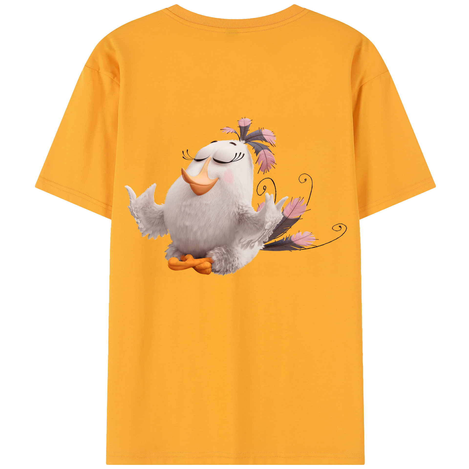 （画像用） Angry Birds アングリーバード レディース半袖Tシャツ(バックプリント)