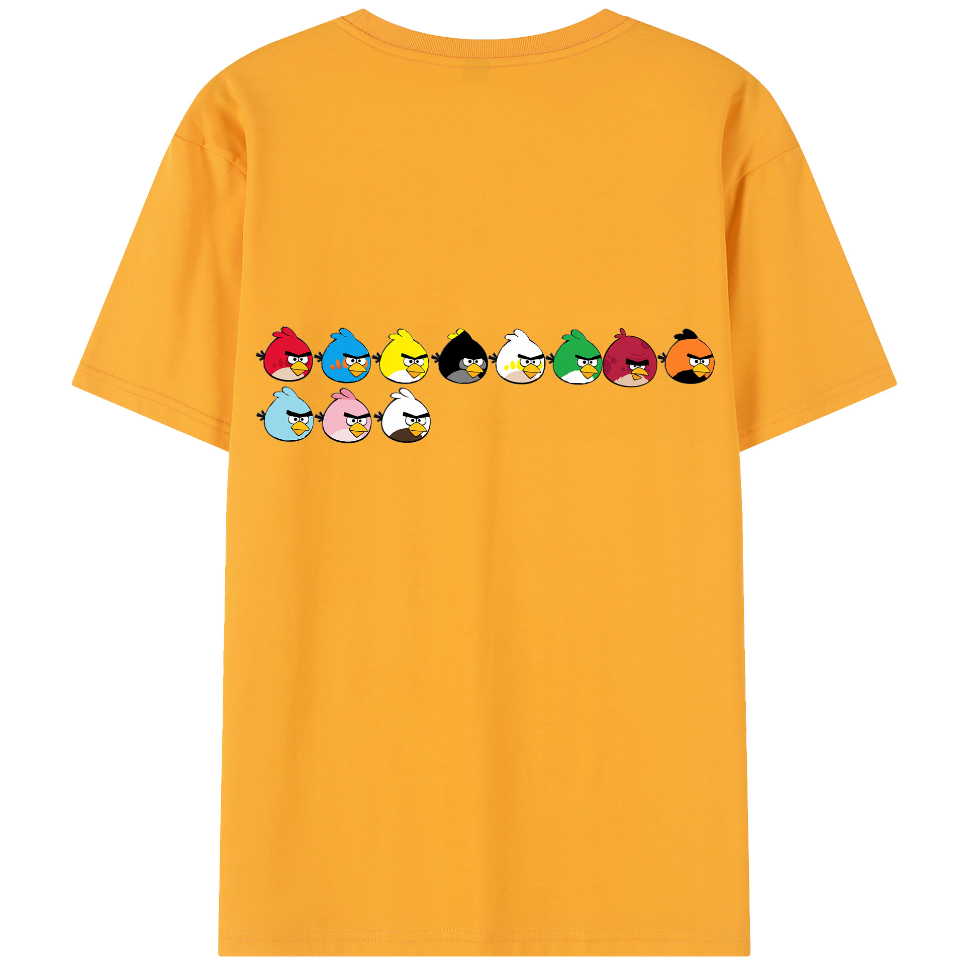 （画像用） Angry Birds アングリーバード レディース半袖Tシャツ(バックプリント)
