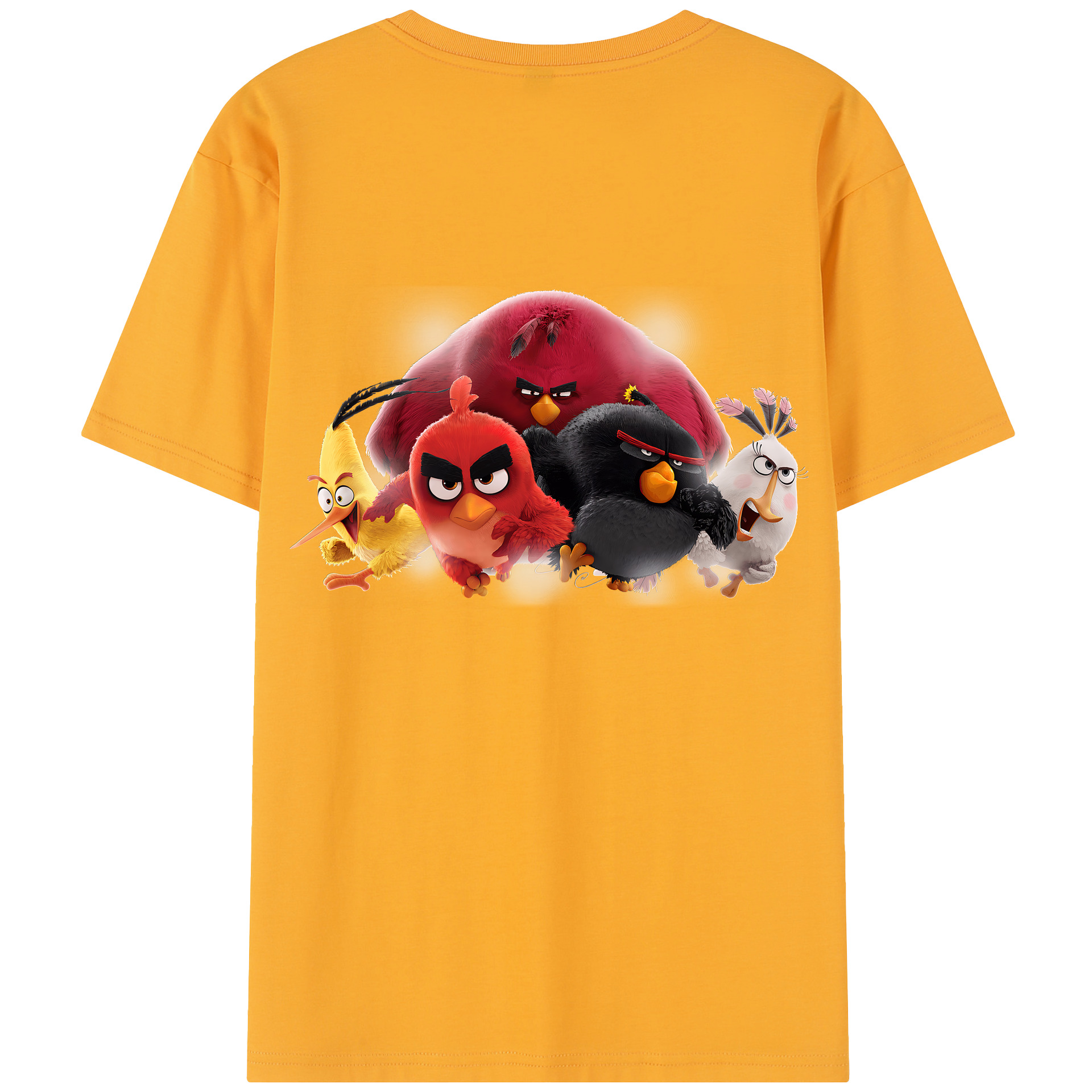 （画像用） Angry Birds アングリーバード レディース半袖Tシャツ(バックプリント)