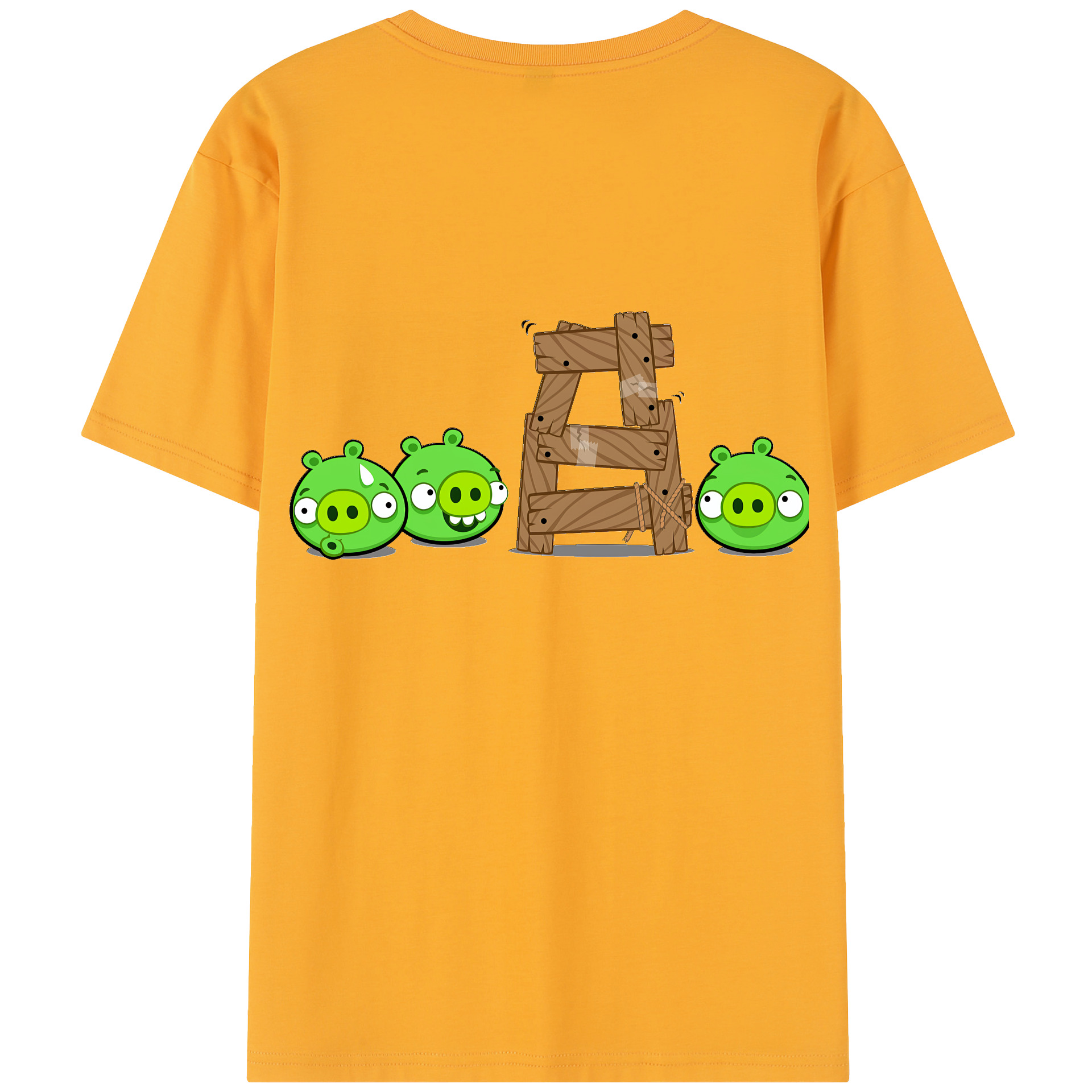 （画像用） Angry Birds アングリーバード レディース半袖Tシャツ(バックプリント)
