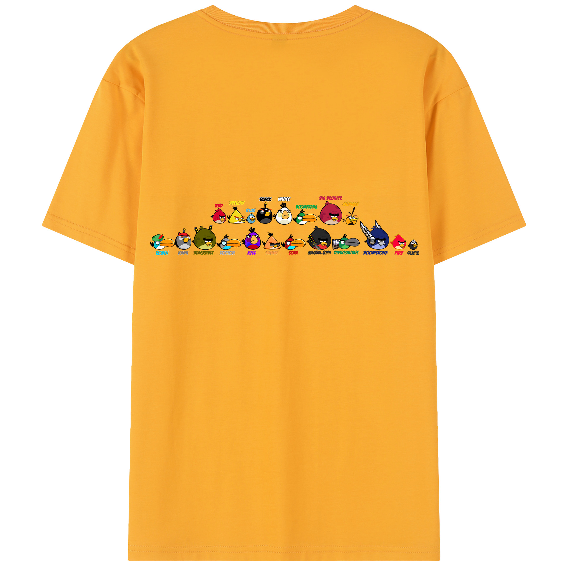 （画像用） Angry Birds アングリーバード レディース半袖Tシャツ(バックプリント)