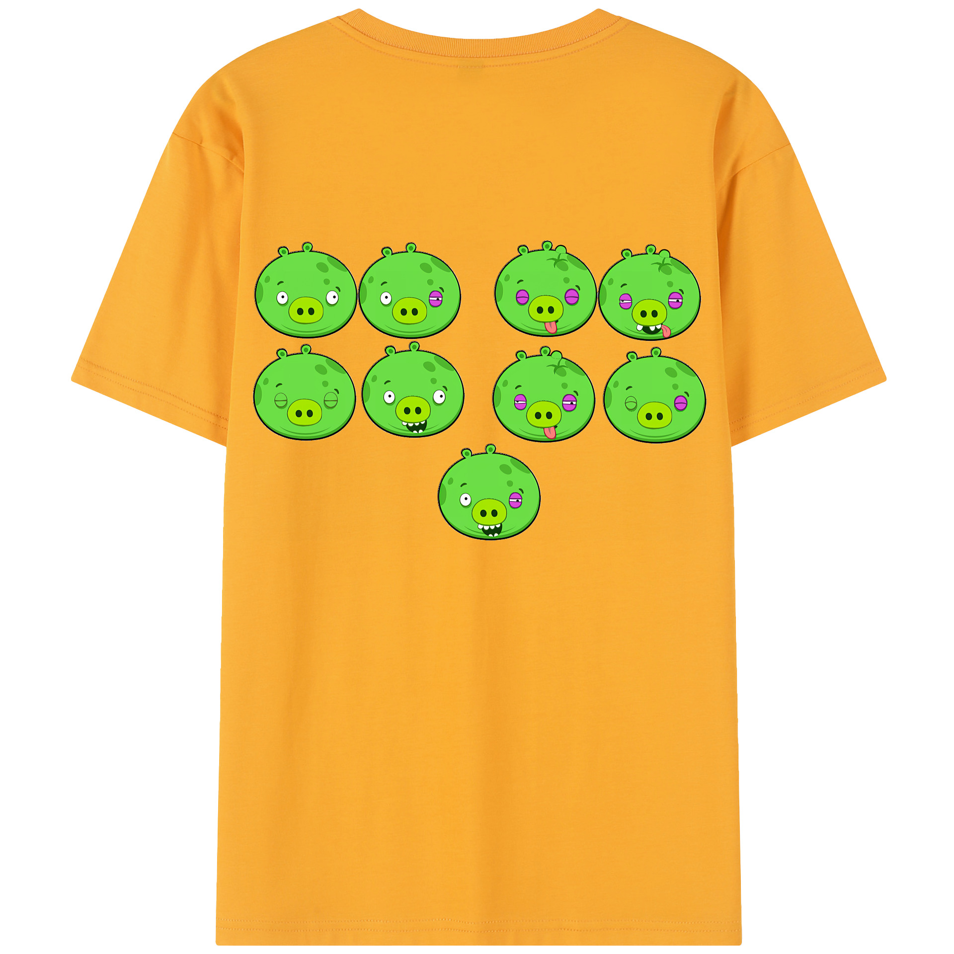 （画像用） Angry Birds アングリーバード レディース半袖Tシャツ(バックプリント)