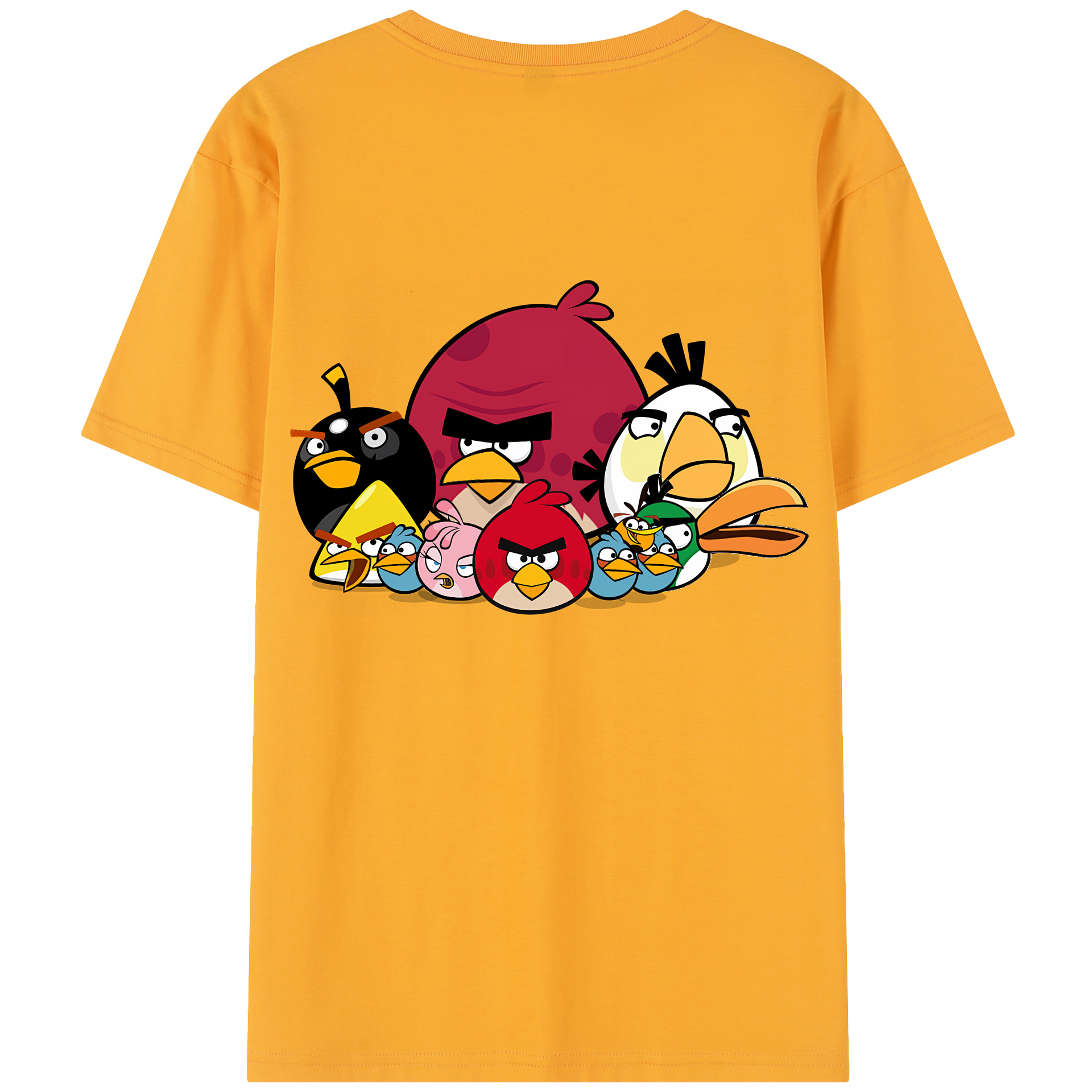 （画像用） Angry Birds アングリーバード レディース半袖Tシャツ(バックプリント)
