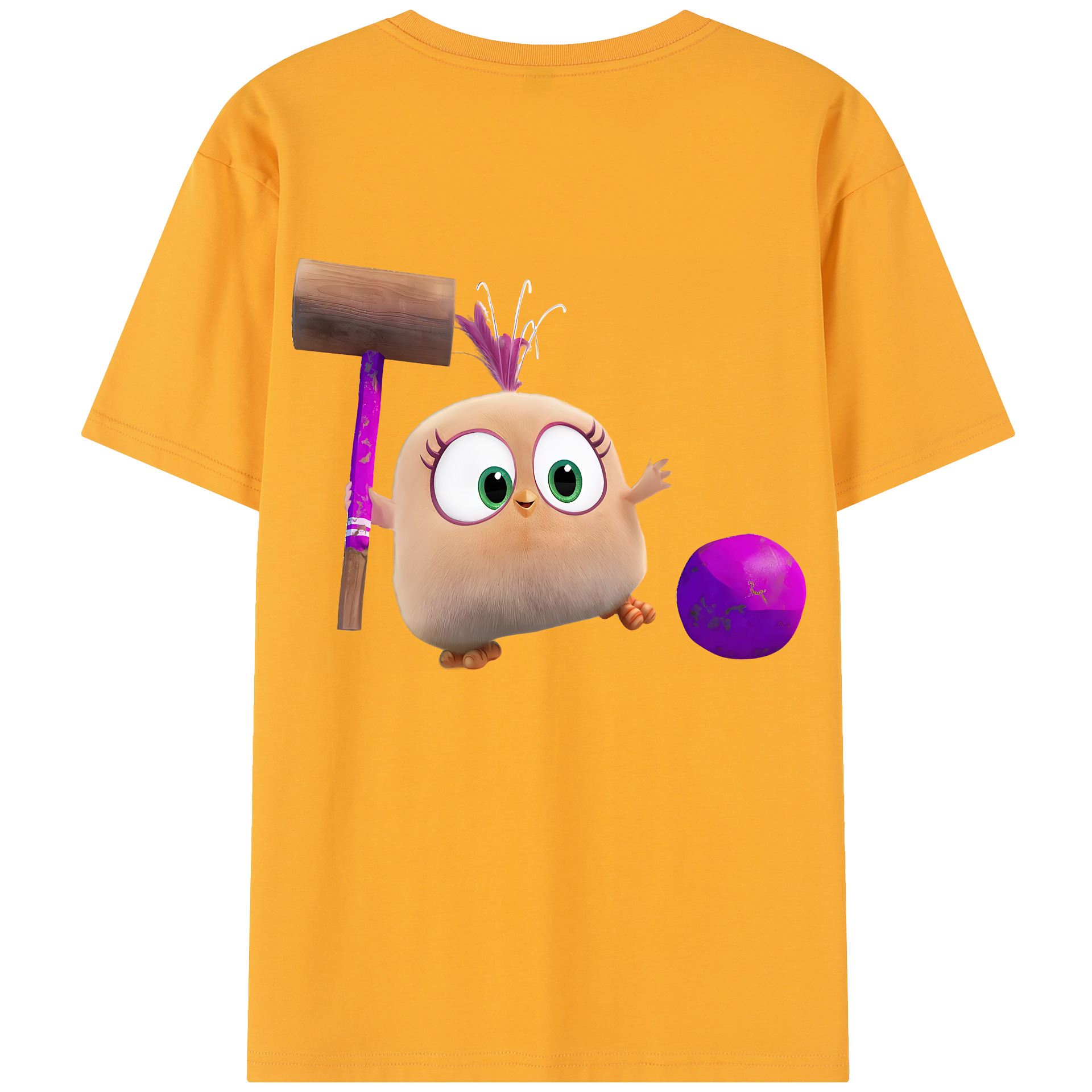 （画像用） Angry Birds アングリーバード レディース半袖Tシャツ(バックプリント)