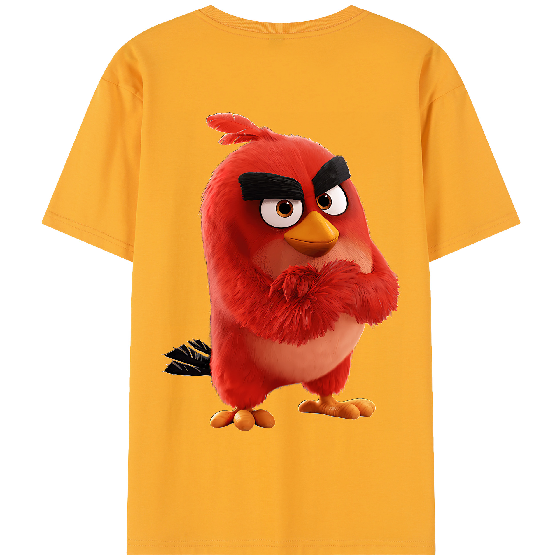 （画像用） Angry Birds アングリーバード レディース半袖Tシャツ(バックプリント)