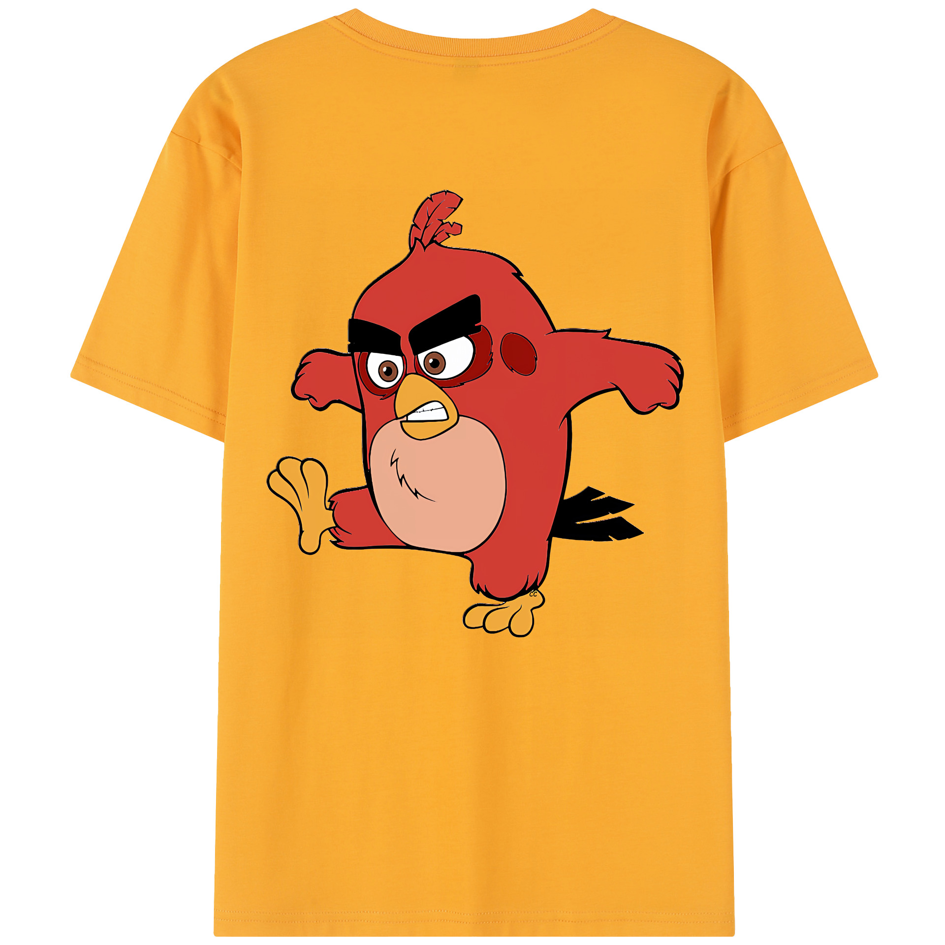 （画像用） Angry Birds アングリーバード レディース半袖Tシャツ(バックプリント)