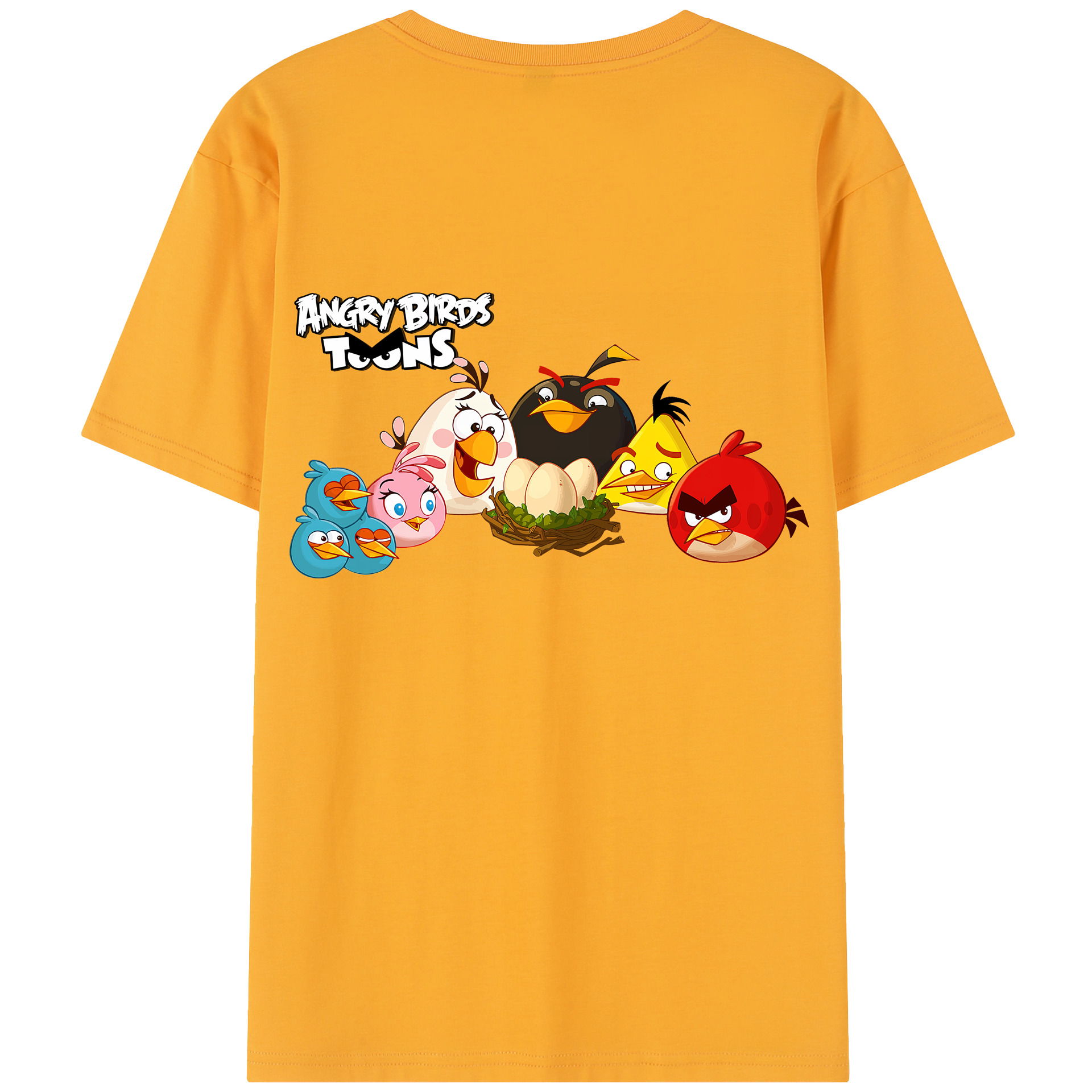 （画像用） Angry Birds アングリーバード レディース半袖Tシャツ(バックプリント)