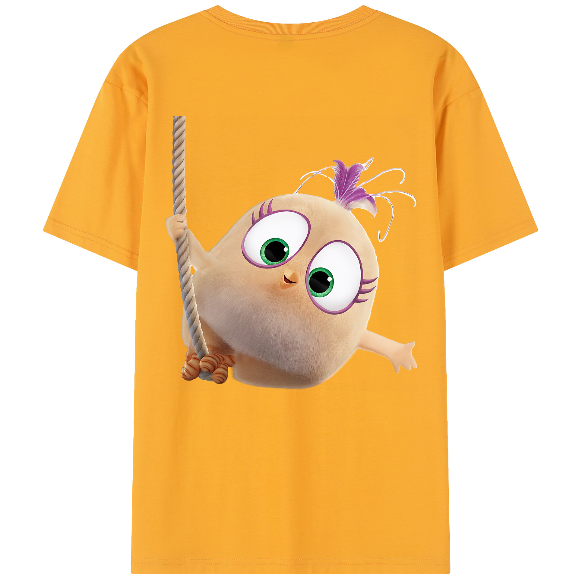 （画像用） Angry Birds アングリーバード レディース半袖Tシャツ(バックプリント)