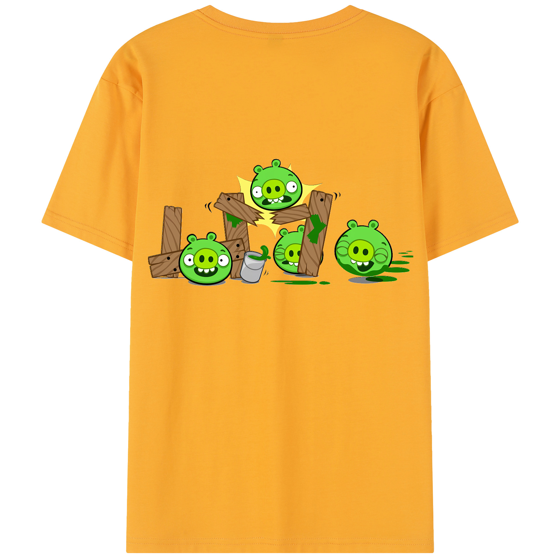 （画像用） Angry Birds アングリーバード レディース半袖Tシャツ(バックプリント)