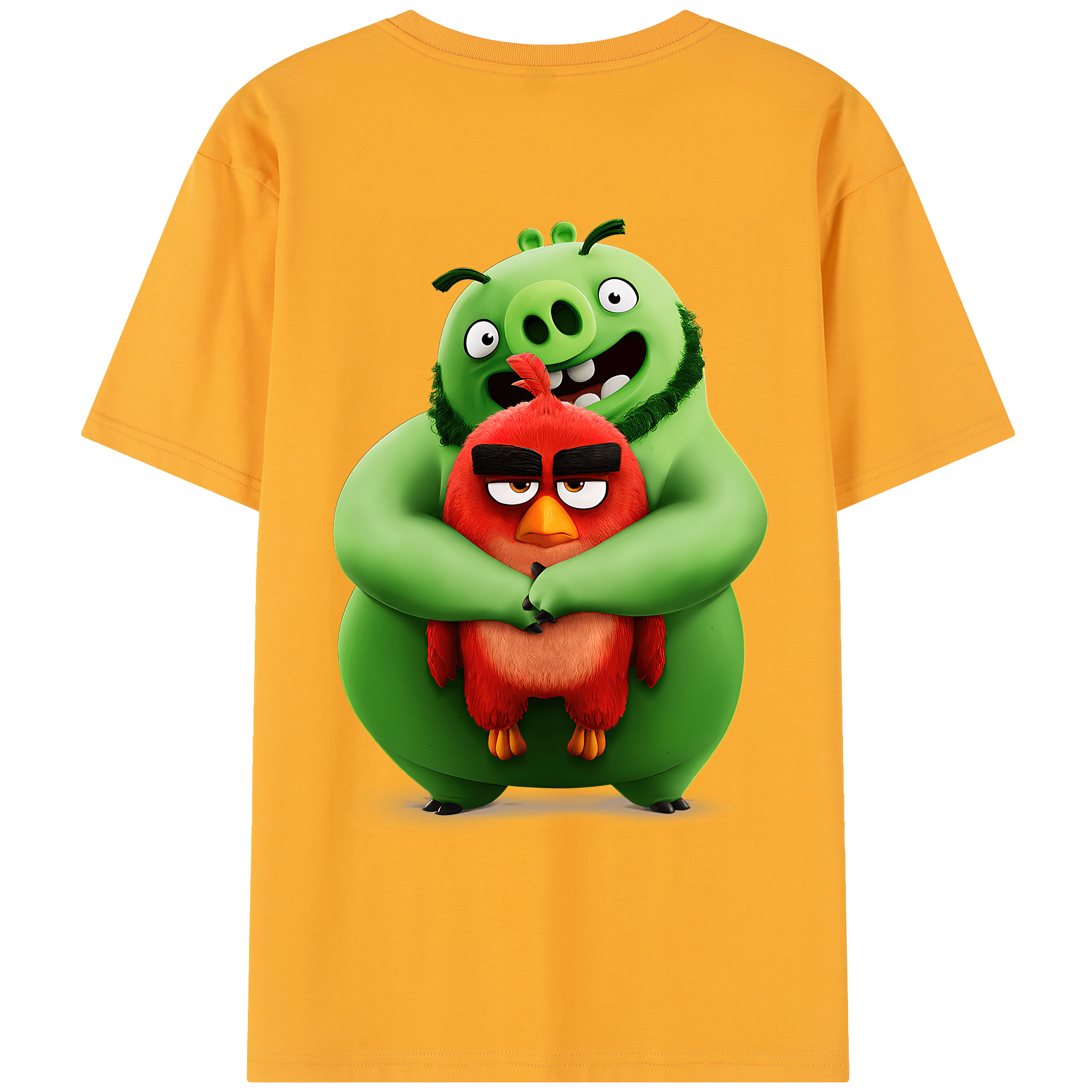 （画像用） Angry Birds アングリーバード レディース半袖Tシャツ(バックプリント)