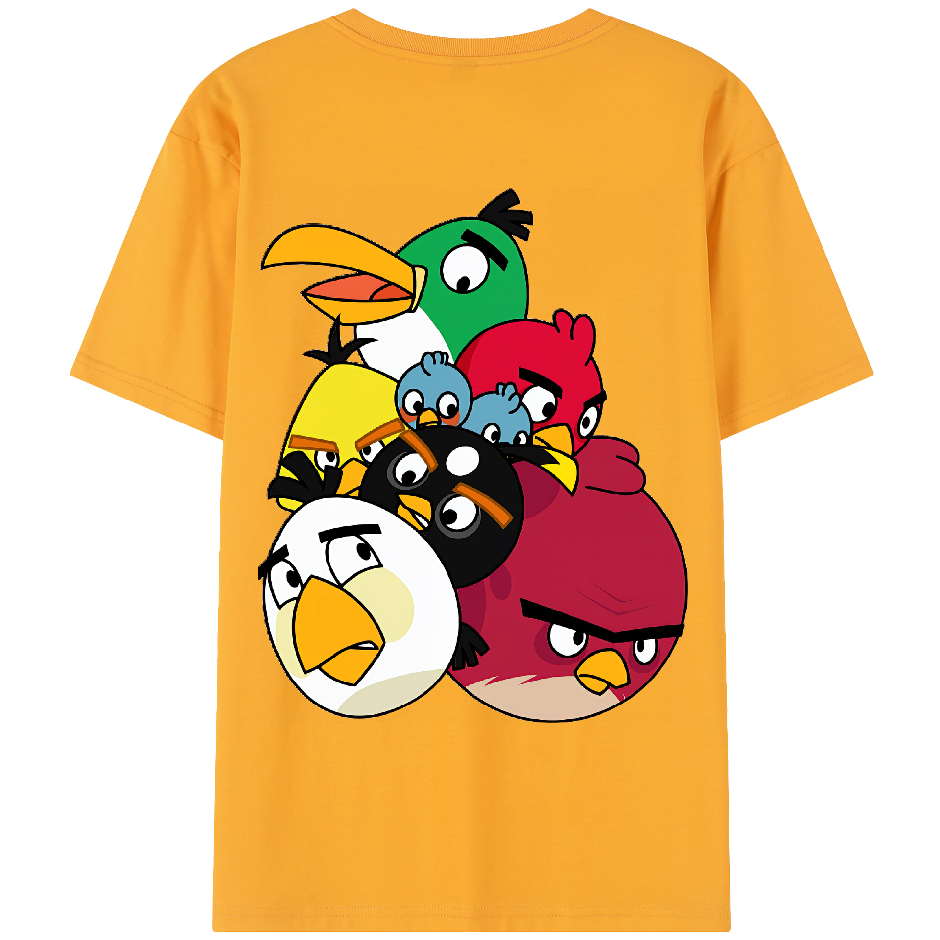 （画像用） Angry Birds アングリーバード レディース半袖Tシャツ(バックプリント)