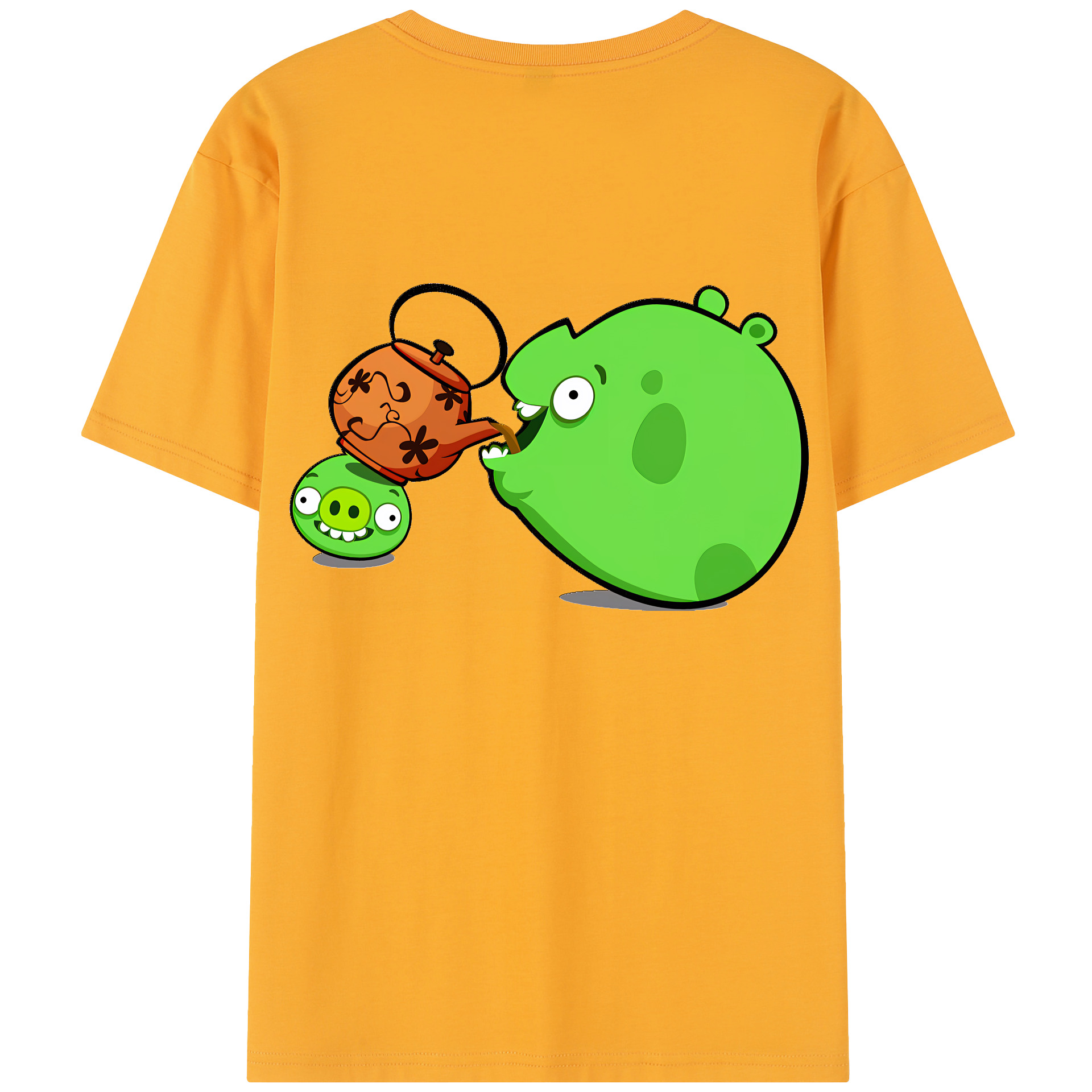 （画像用） Angry Birds アングリーバード レディース半袖Tシャツ(バックプリント)