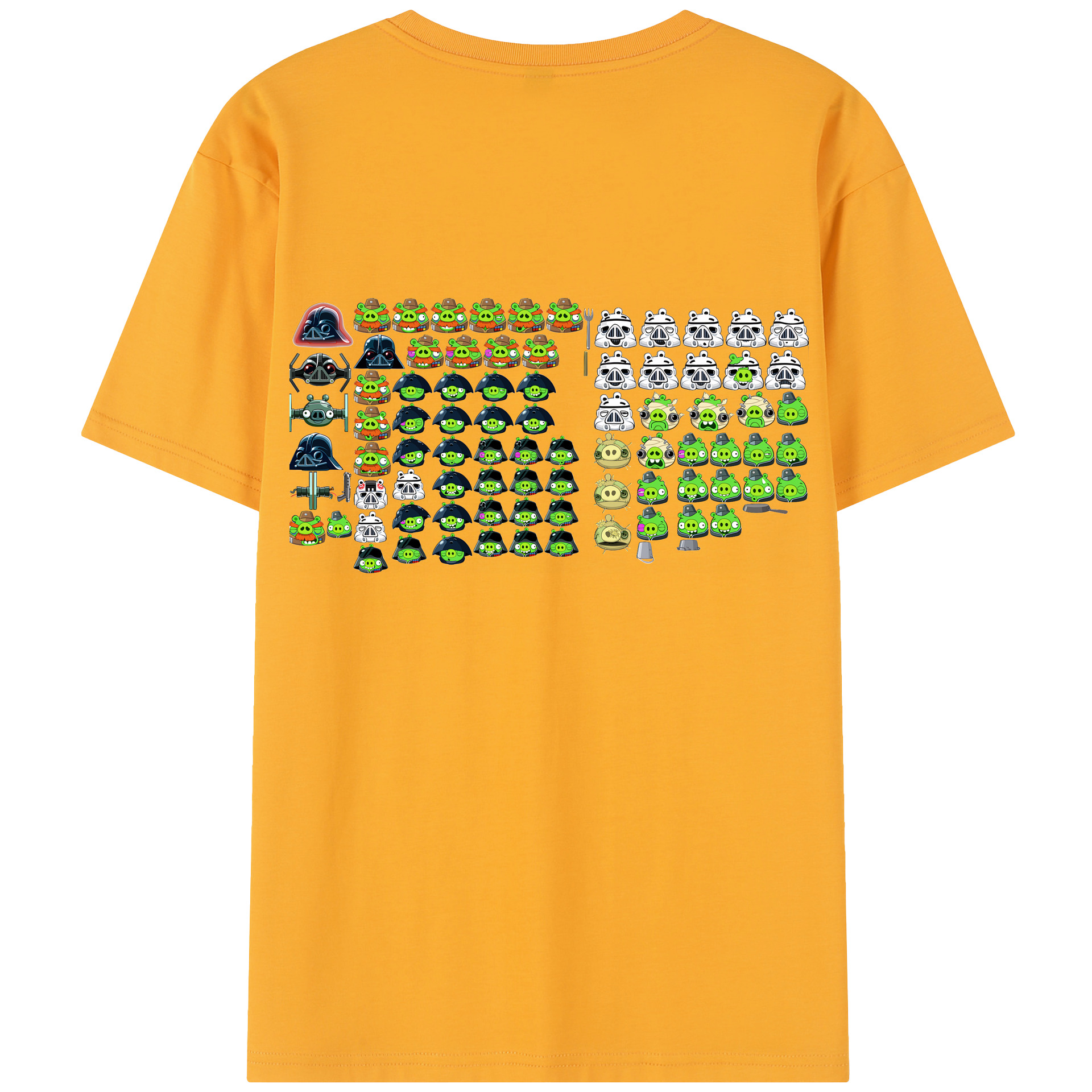 （画像用） Angry Birds アングリーバード レディース半袖Tシャツ(バックプリント)