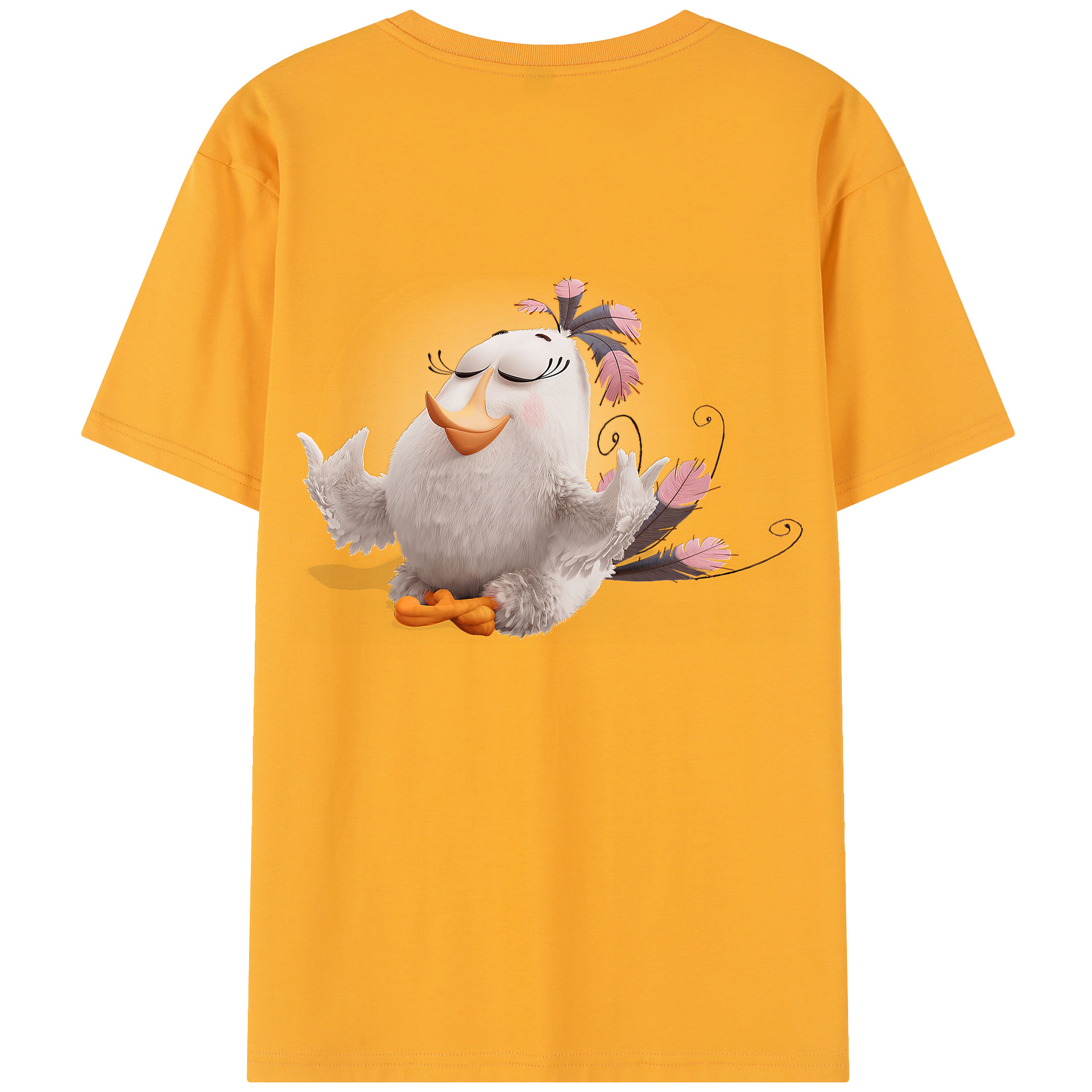 （画像用） Angry Birds アングリーバード レディース半袖Tシャツ(バックプリント)