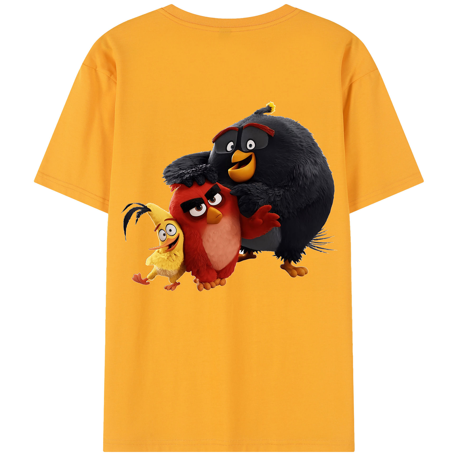 （画像用） Angry Birds アングリーバード レディース半袖Tシャツ(バックプリント)