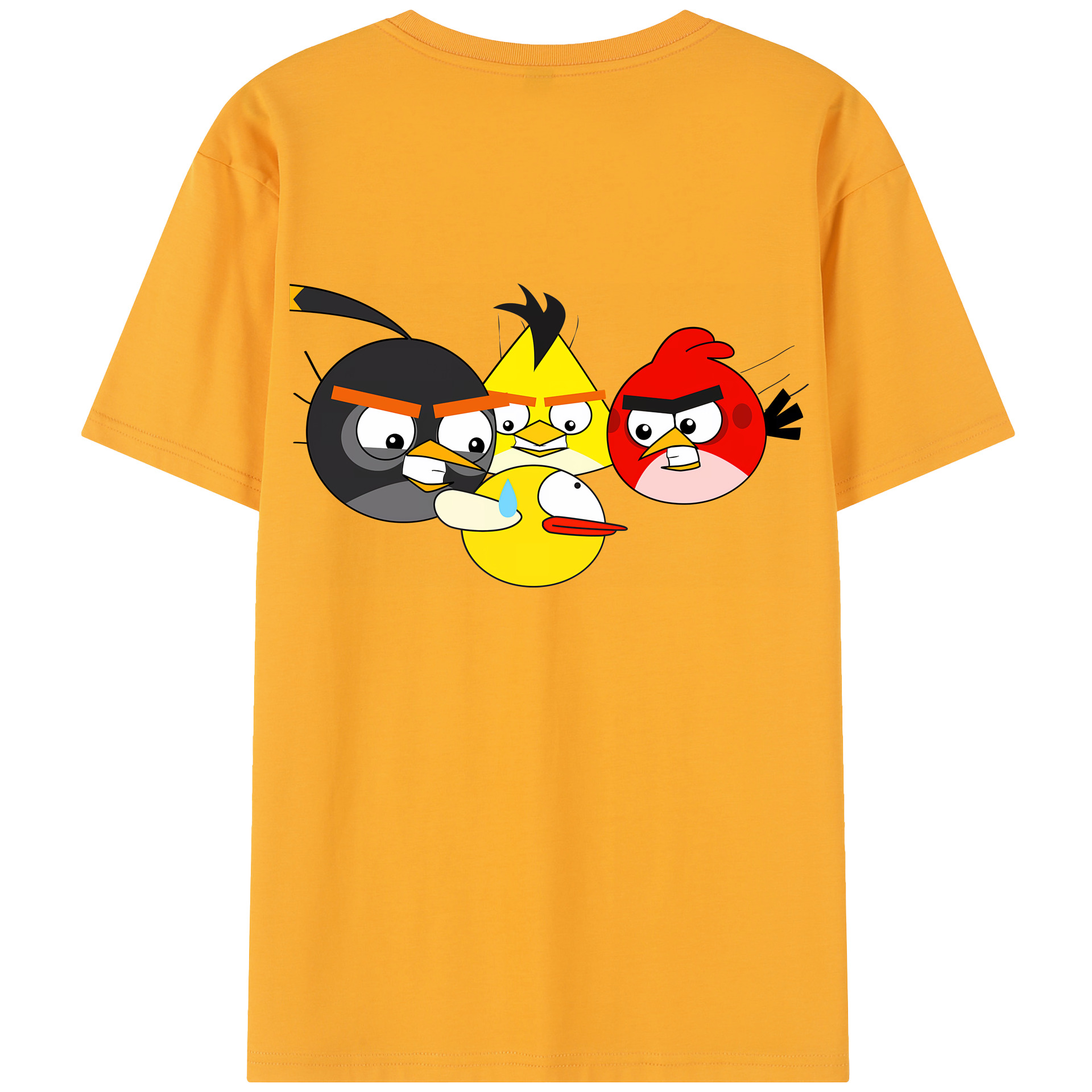 （画像用） Angry Birds アングリーバード レディース半袖Tシャツ(バックプリント)