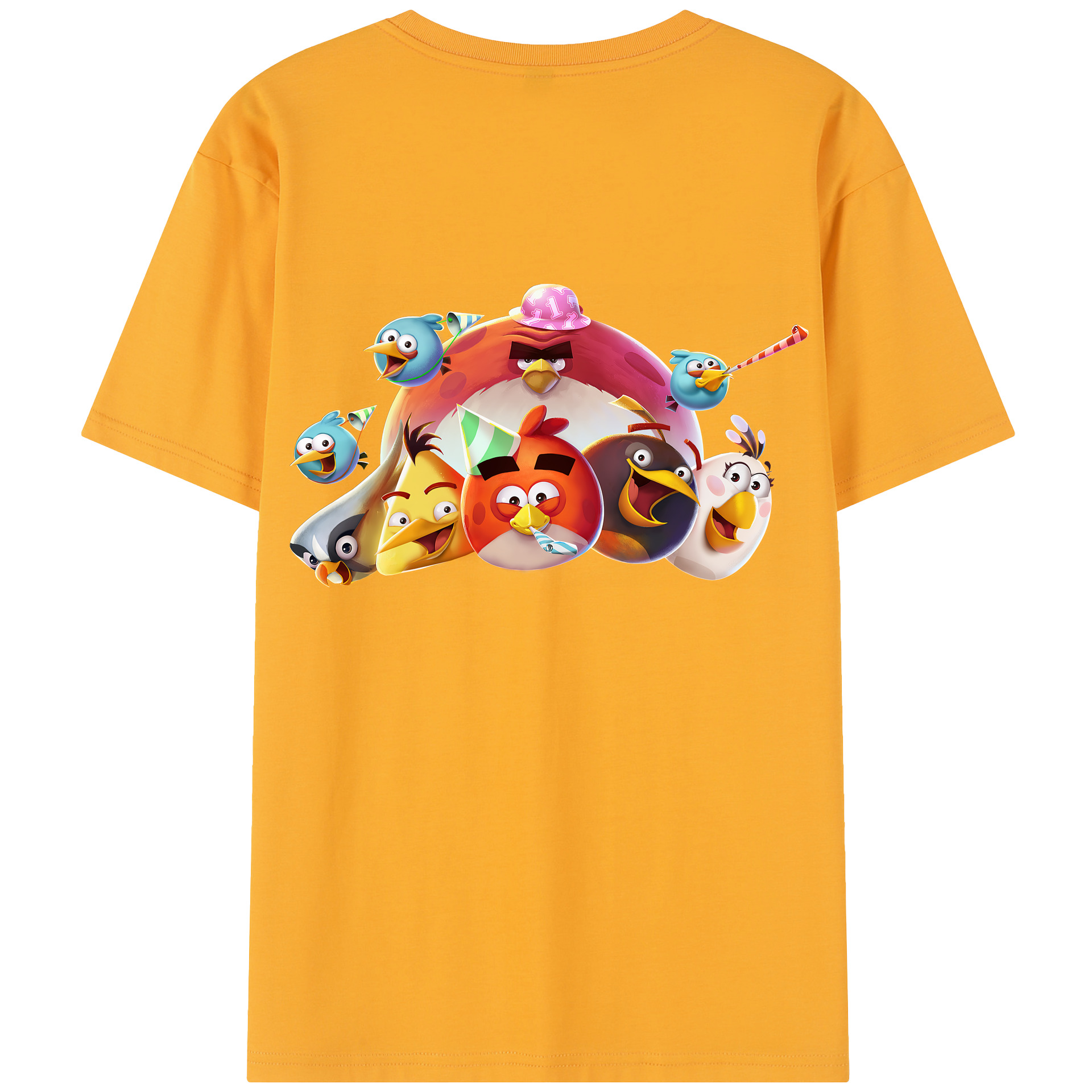 （画像用） Angry Birds アングリーバード レディース半袖Tシャツ(バックプリント)