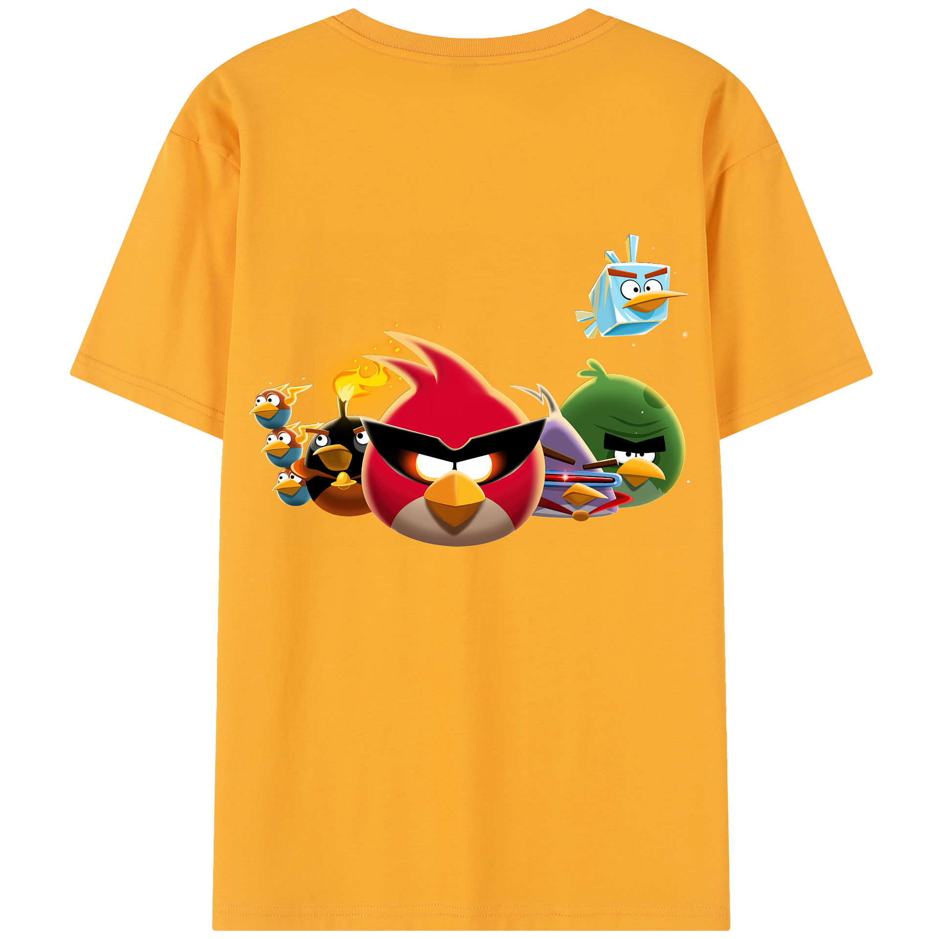 （画像用） Angry Birds アングリーバード レディース半袖Tシャツ(バックプリント)