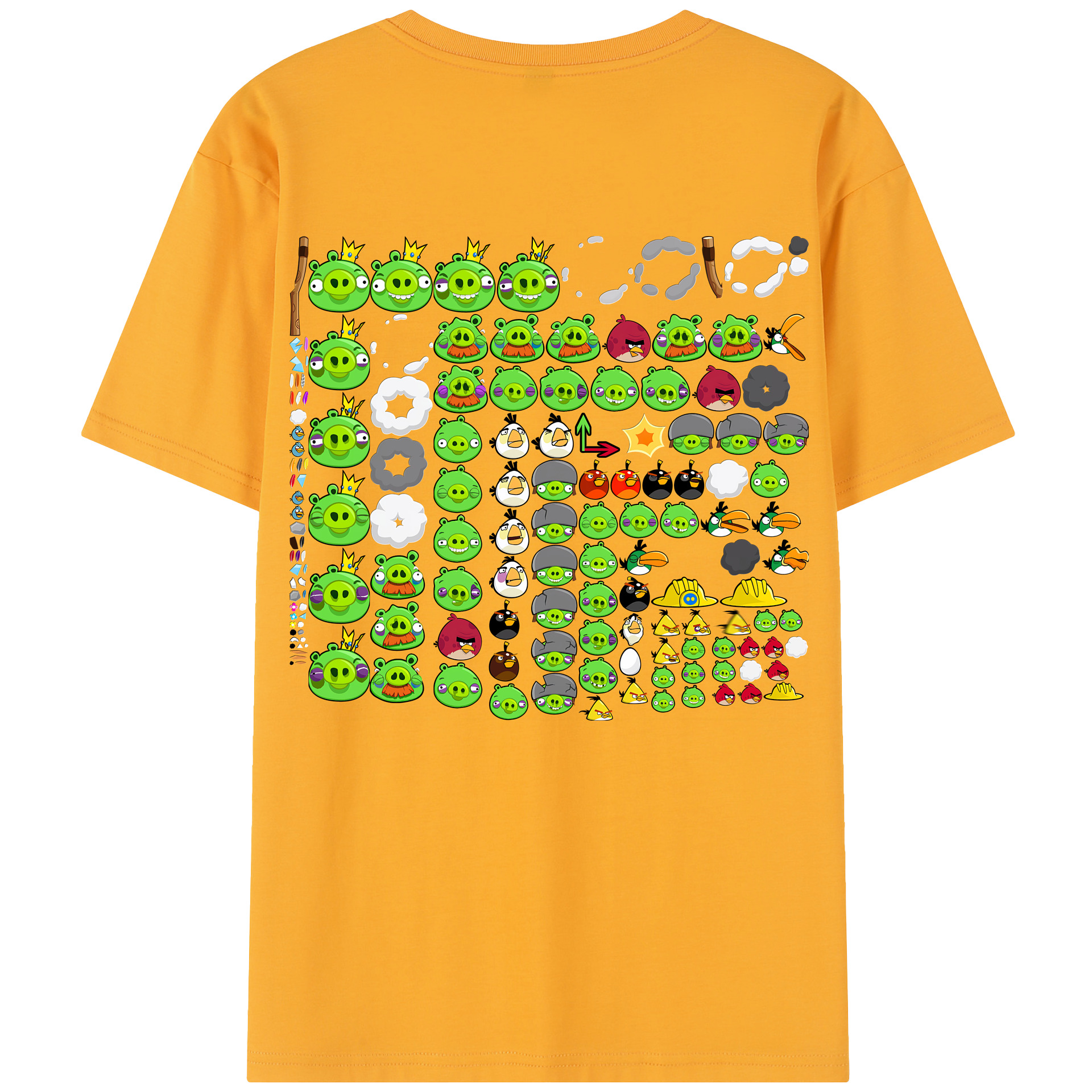 （画像用） Angry Birds アングリーバード レディース半袖Tシャツ(バックプリント)