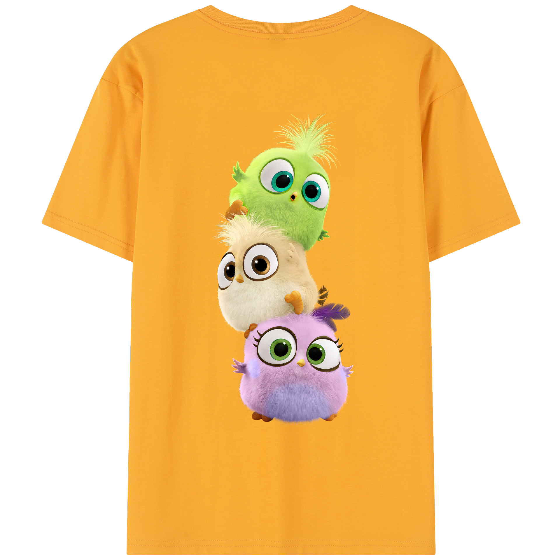 （画像用） Angry Birds アングリーバード レディース半袖Tシャツ(バックプリント)