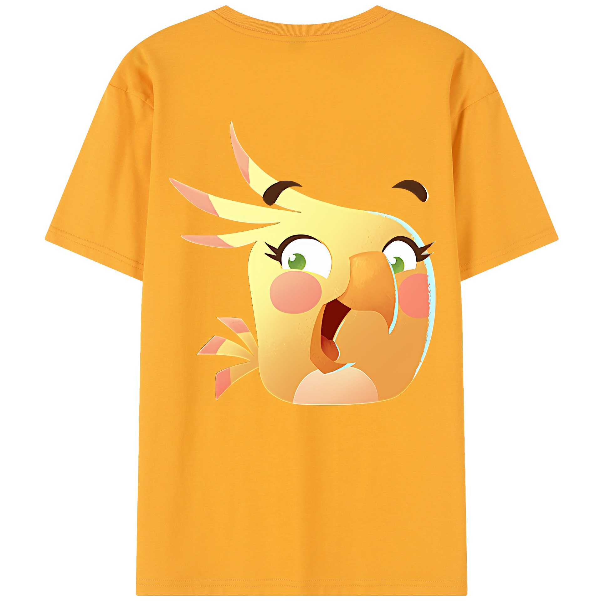 （画像用） Angry Birds アングリーバード レディース半袖Tシャツ(バックプリント)