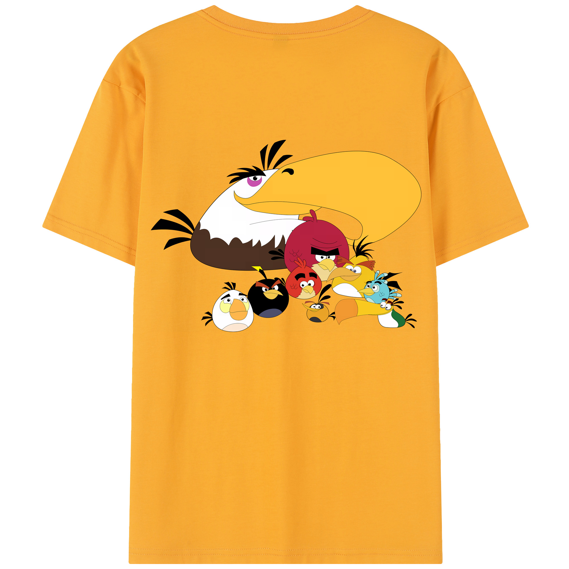 （画像用） Angry Birds アングリーバード レディース半袖Tシャツ(バックプリント)