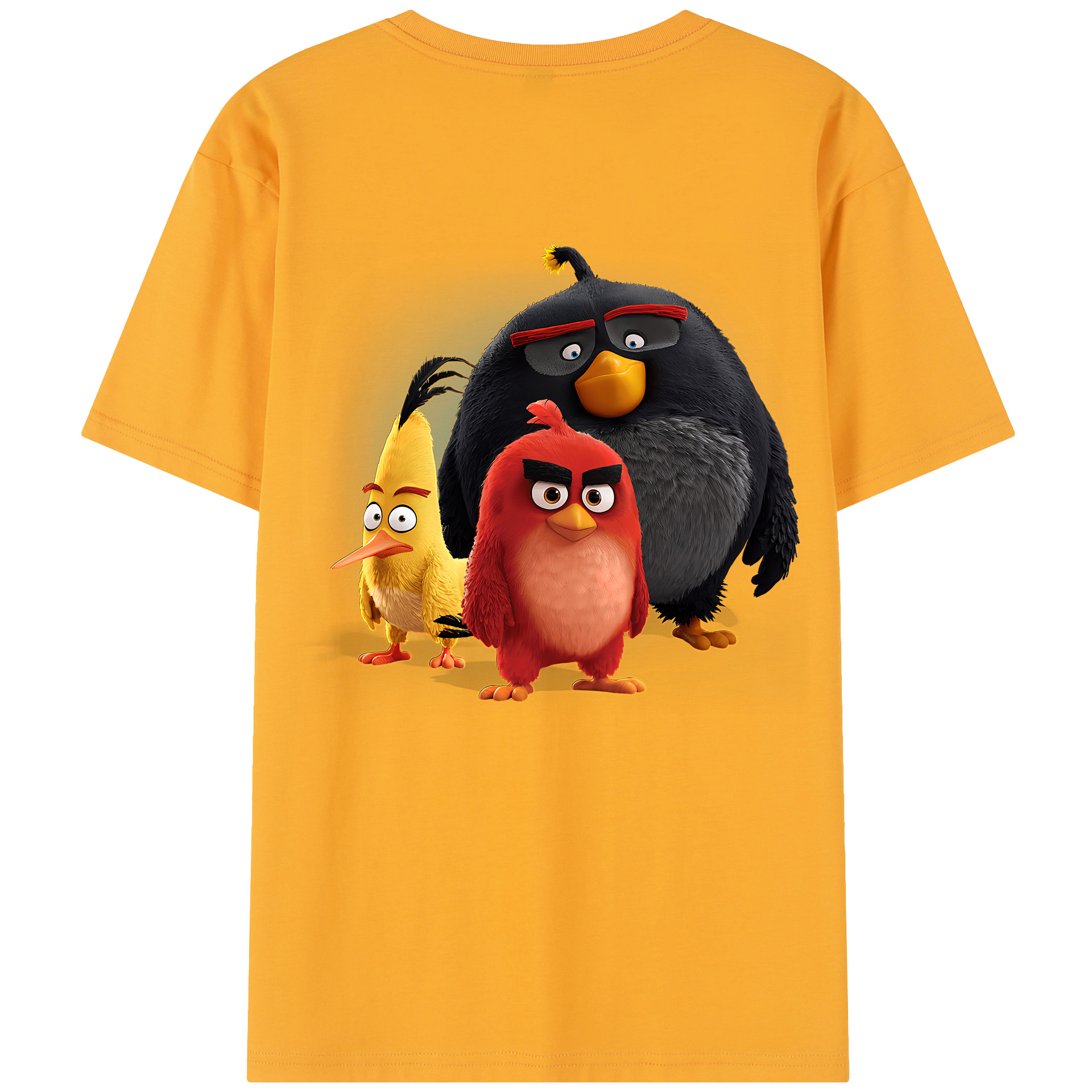（画像用） Angry Birds アングリーバード レディース半袖Tシャツ(バックプリント)