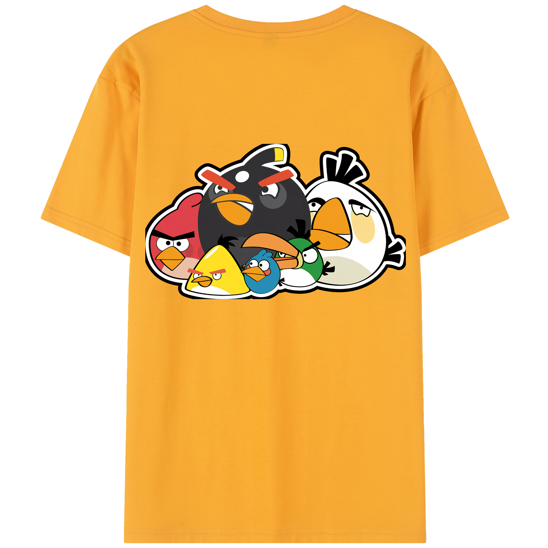 （画像用） Angry Birds アングリーバード レディース半袖Tシャツ(バックプリント)