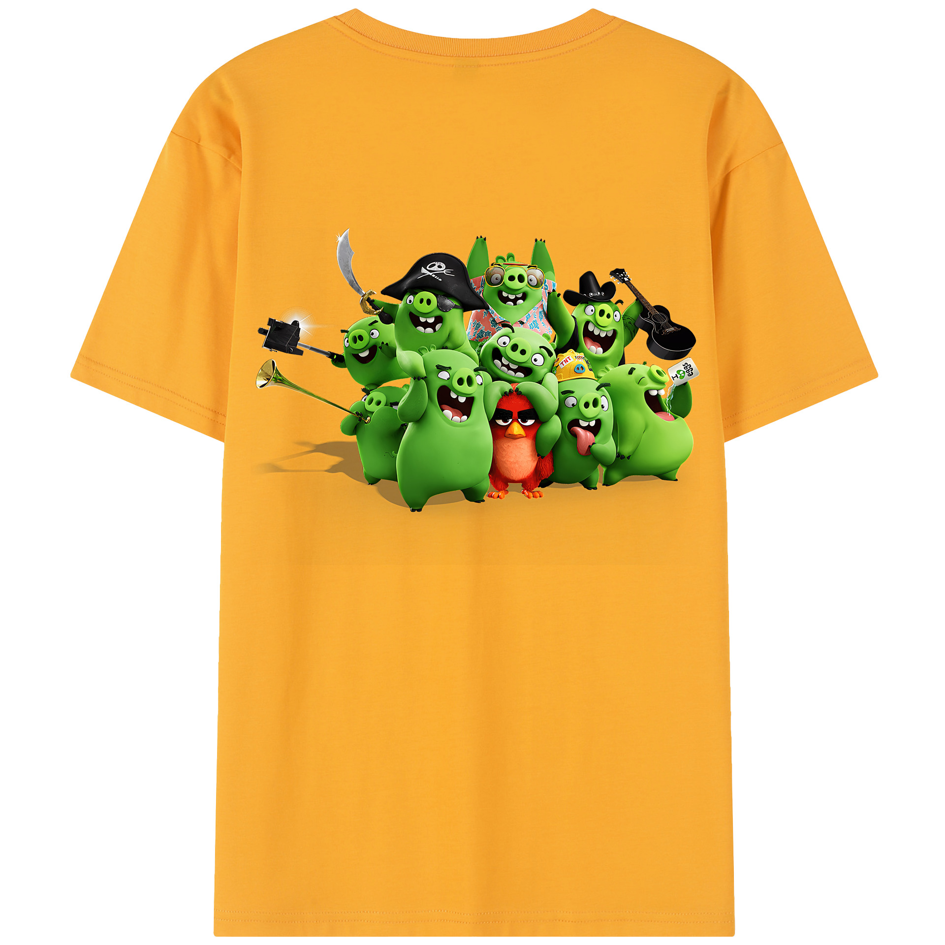 （画像用） Angry Birds アングリーバード レディース半袖Tシャツ(バックプリント)