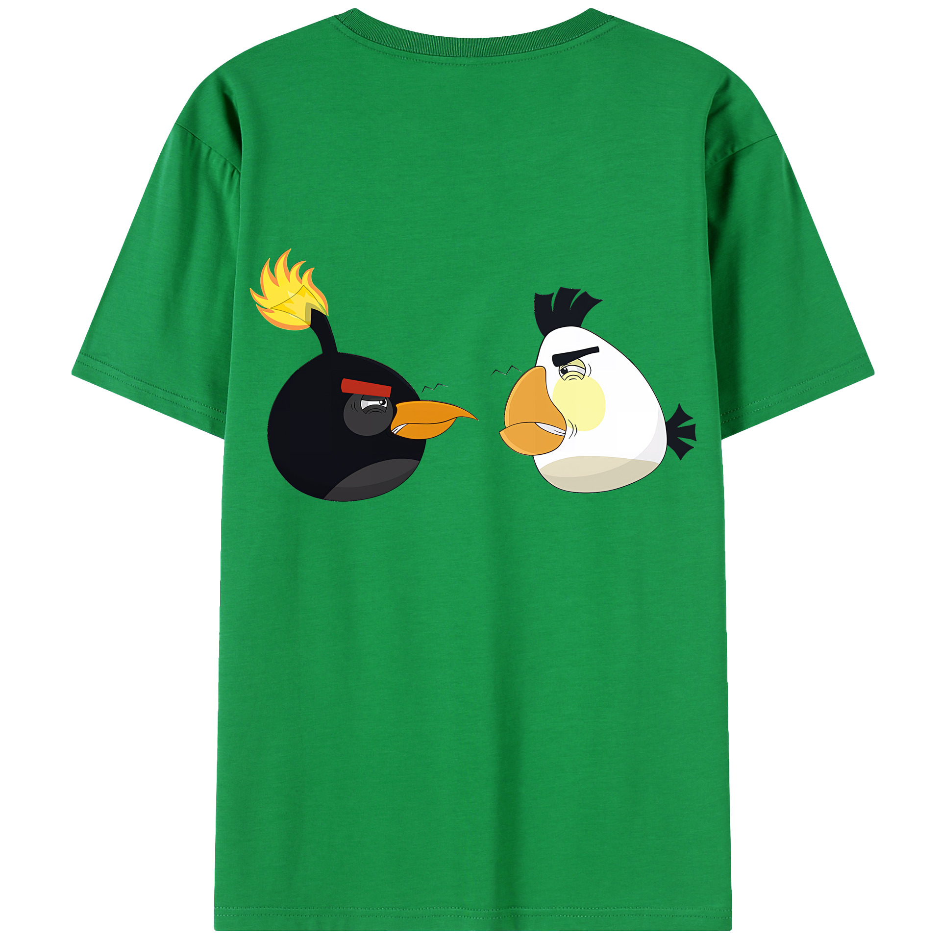 （画像用） Angry Birds アングリーバード レディース半袖Tシャツ(バックプリント)