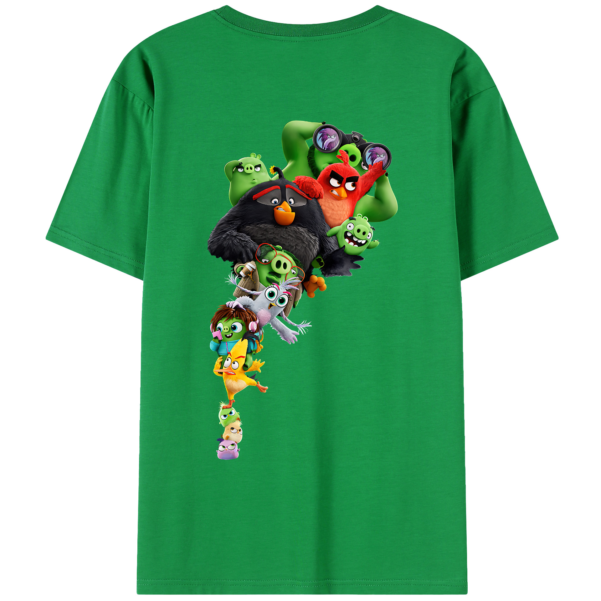 （画像用） Angry Birds アングリーバード レディース半袖Tシャツ(バックプリント)