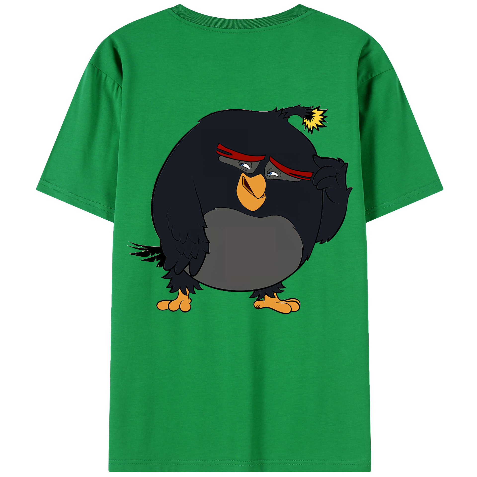 （画像用） Angry Birds アングリーバード レディース半袖Tシャツ(バックプリント)