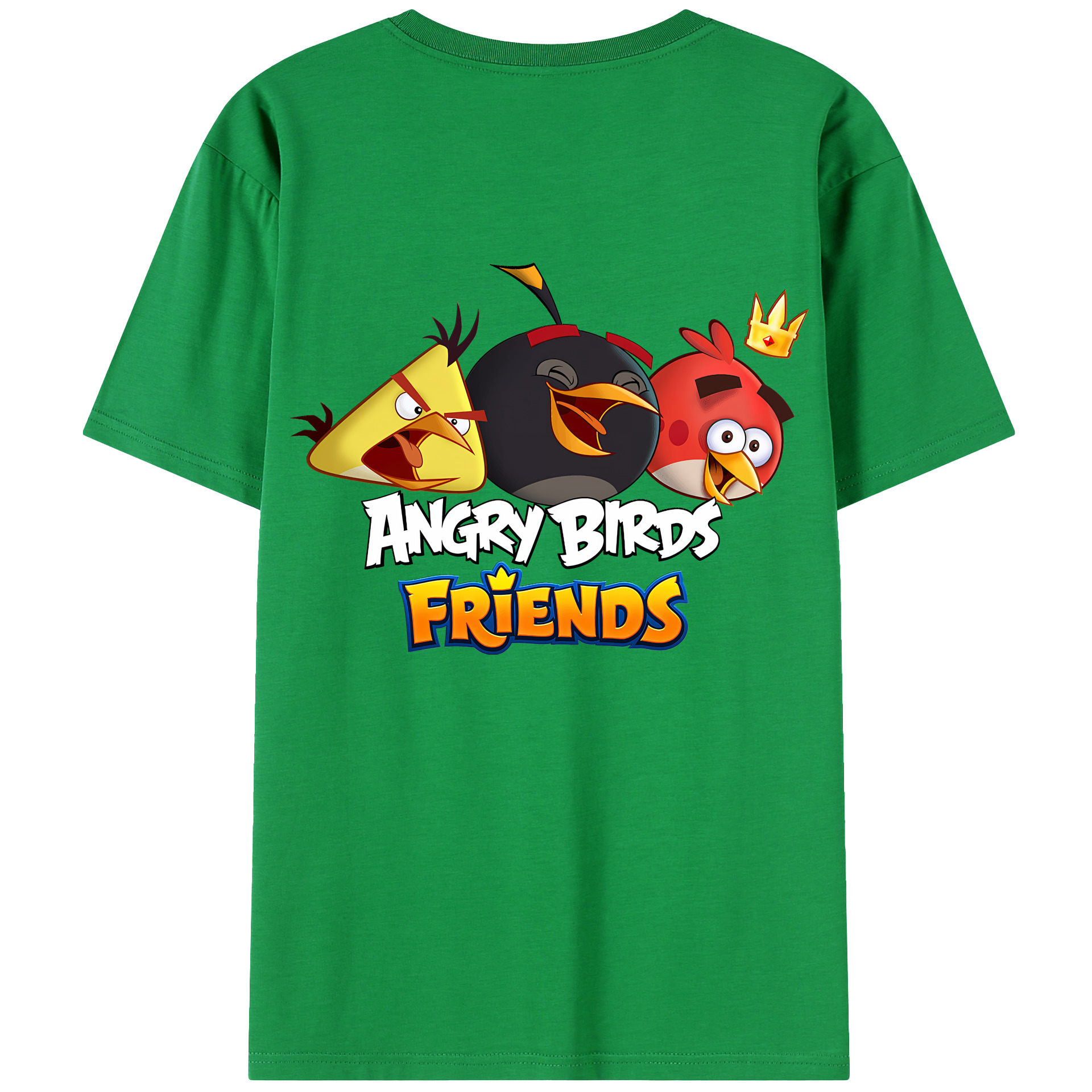 （画像用） Angry Birds アングリーバード レディース半袖Tシャツ(バックプリント)