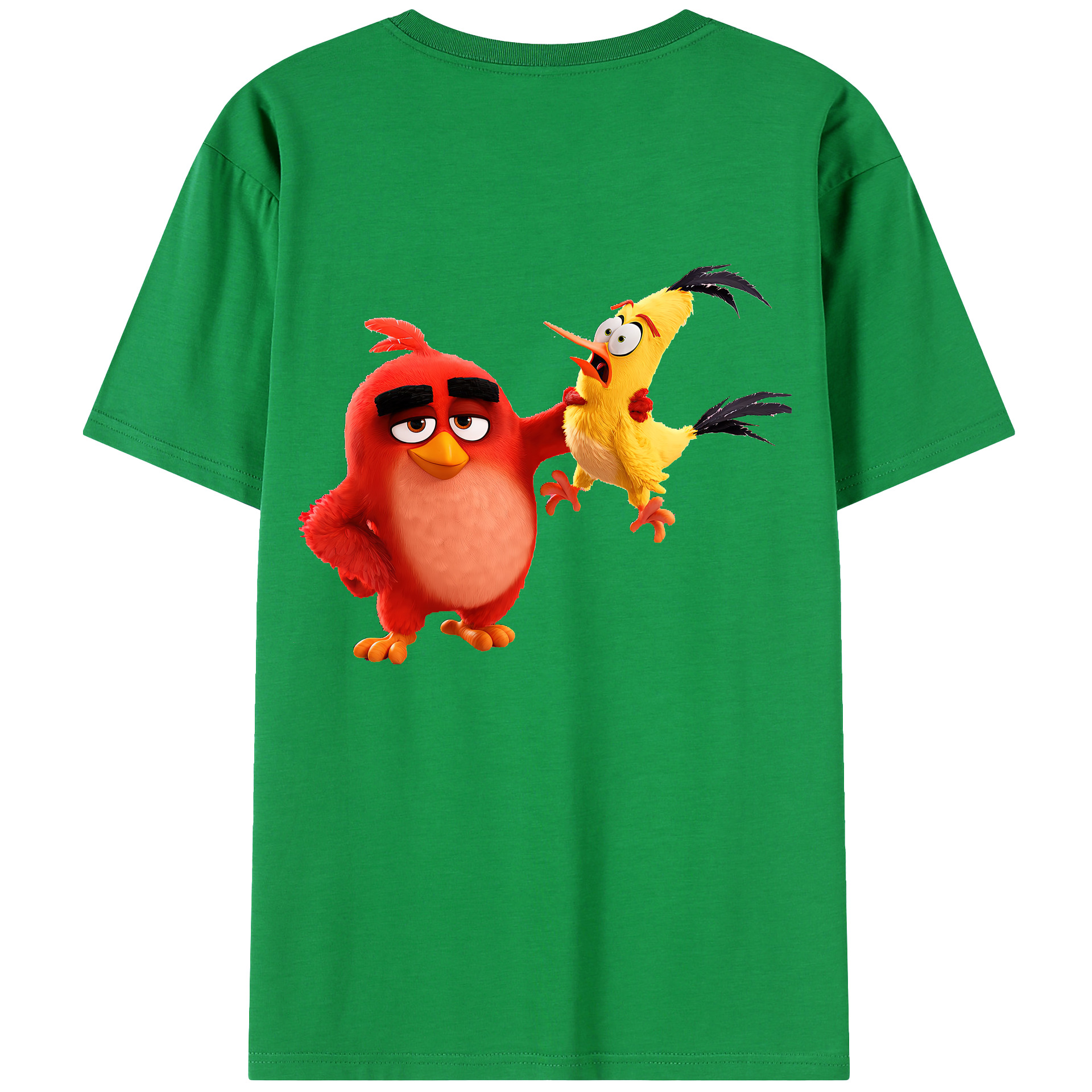 （画像用） Angry Birds アングリーバード レディース半袖Tシャツ(バックプリント)