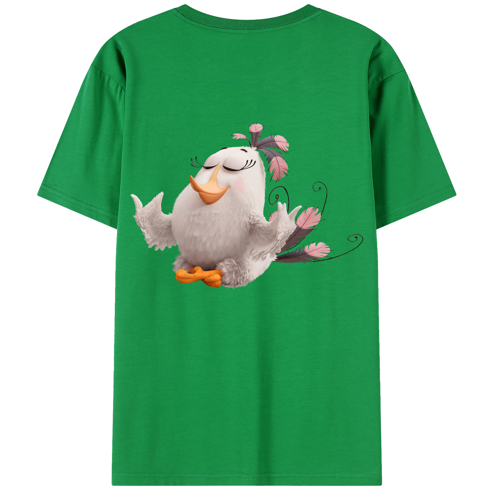 （画像用） Angry Birds アングリーバード レディース半袖Tシャツ(バックプリント)