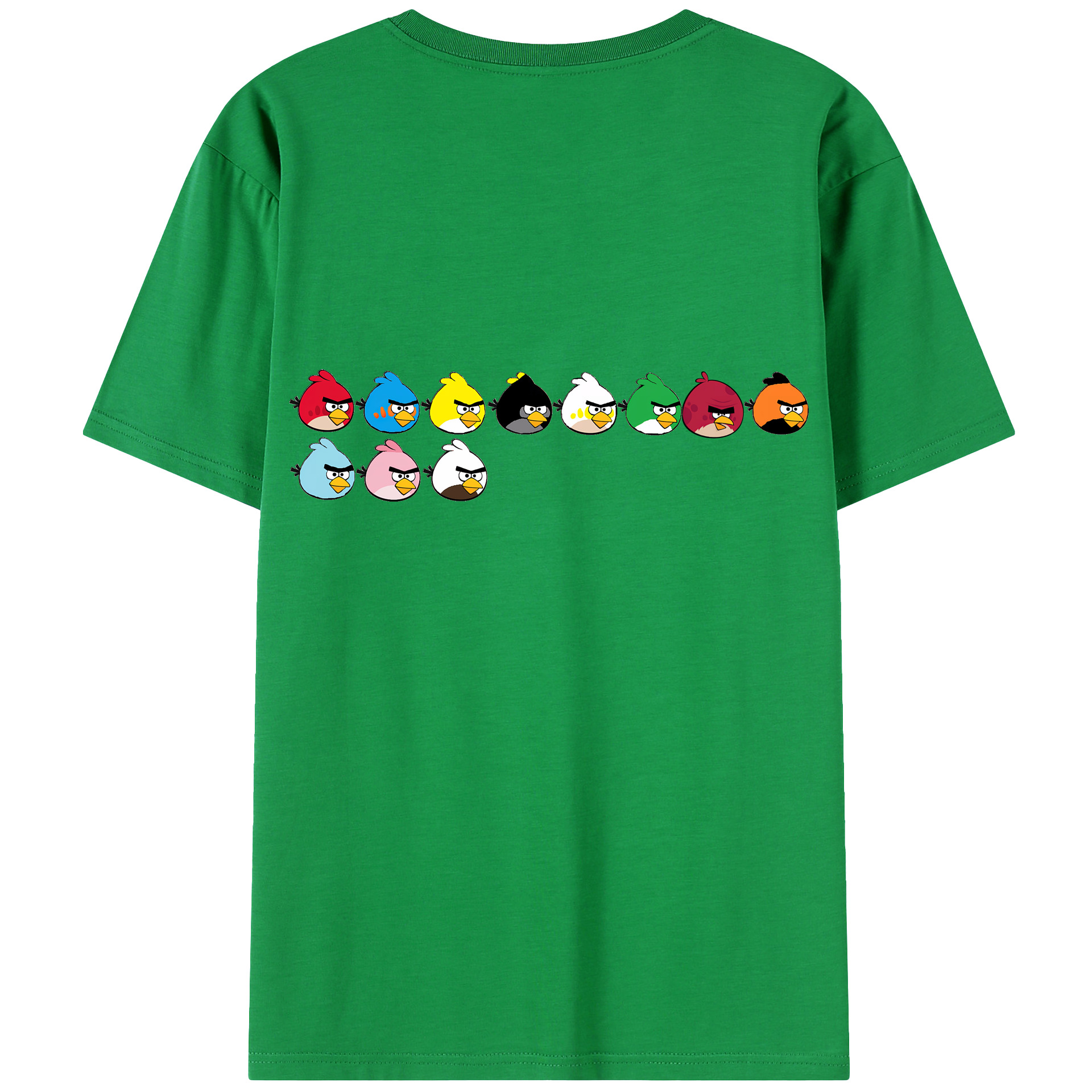 （画像用） Angry Birds アングリーバード レディース半袖Tシャツ(バックプリント)