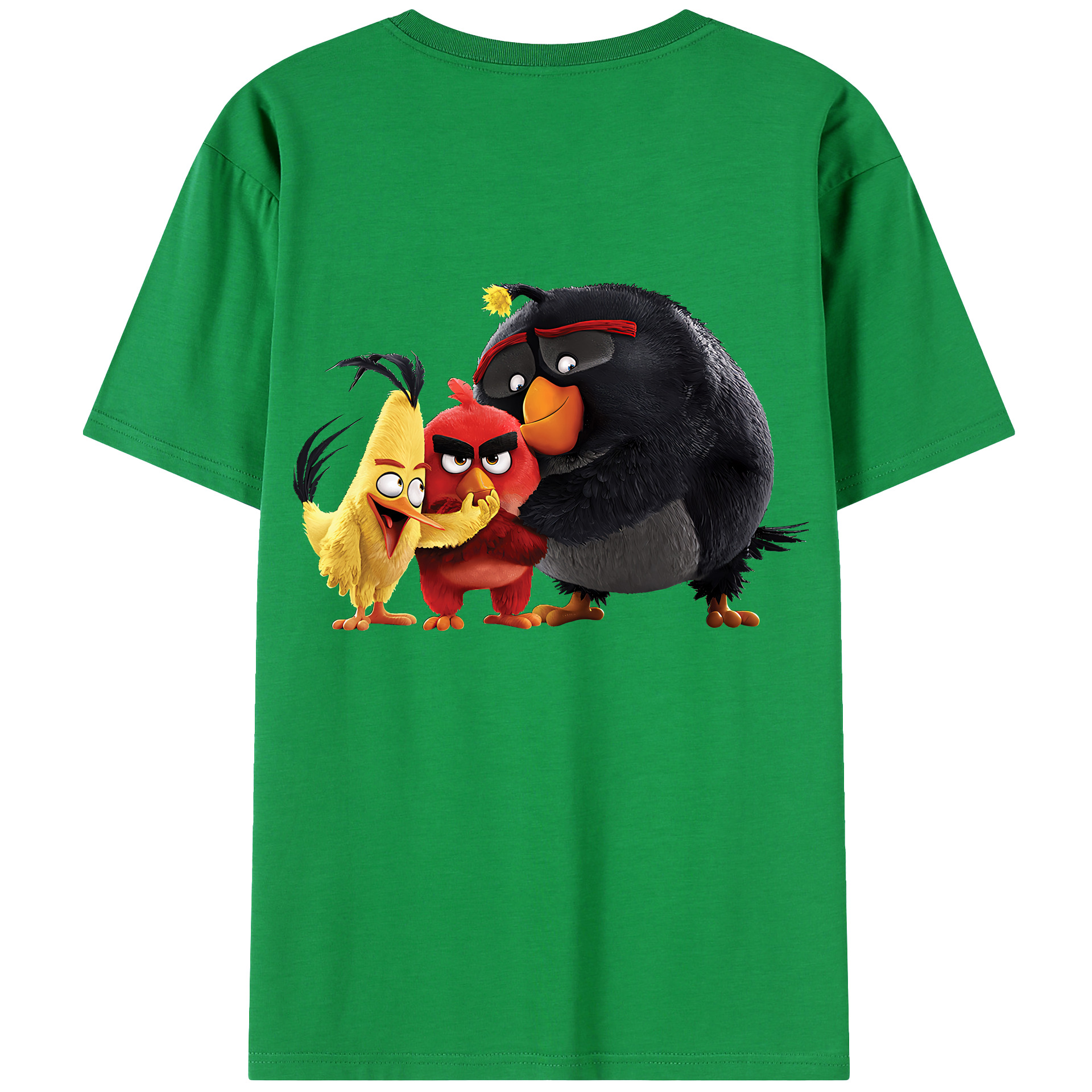 （画像用） Angry Birds アングリーバード レディース半袖Tシャツ(バックプリント)