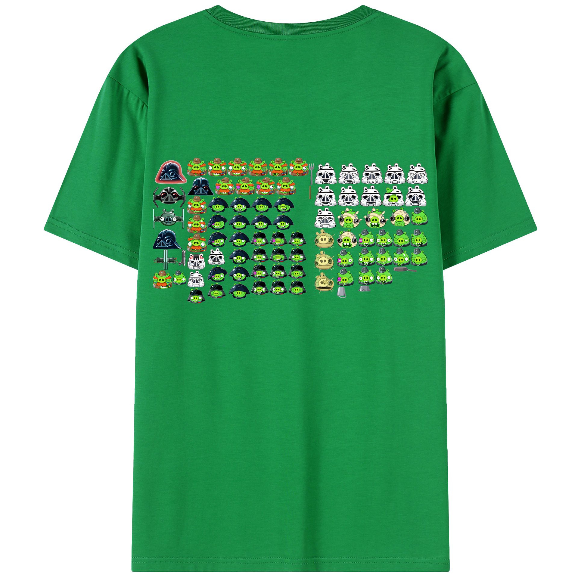 （画像用） Angry Birds アングリーバード レディース半袖Tシャツ(バックプリント)