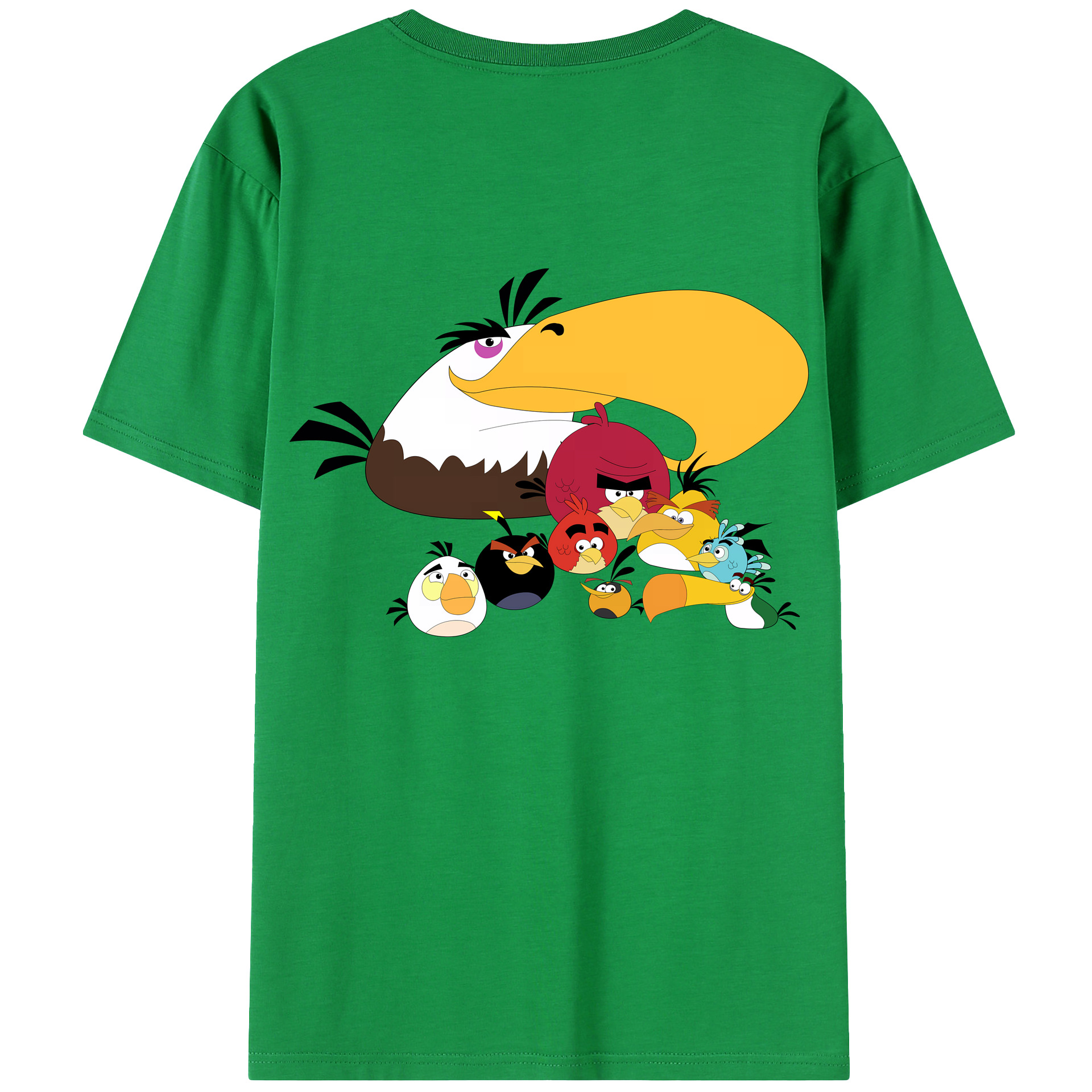（画像用） Angry Birds アングリーバード レディース半袖Tシャツ(バックプリント)