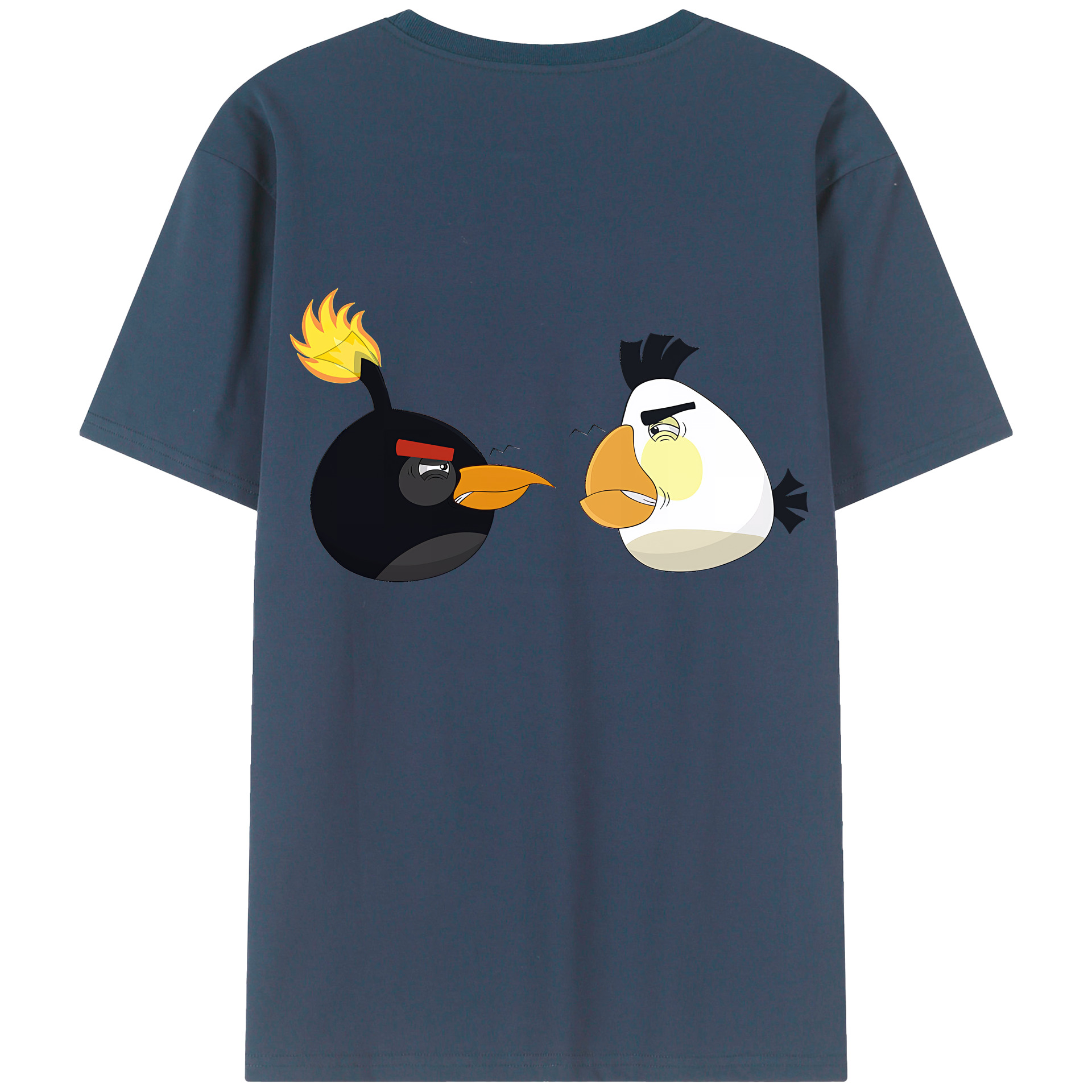 （画像用） Angry Birds アングリーバード レディース半袖Tシャツ(バックプリント)