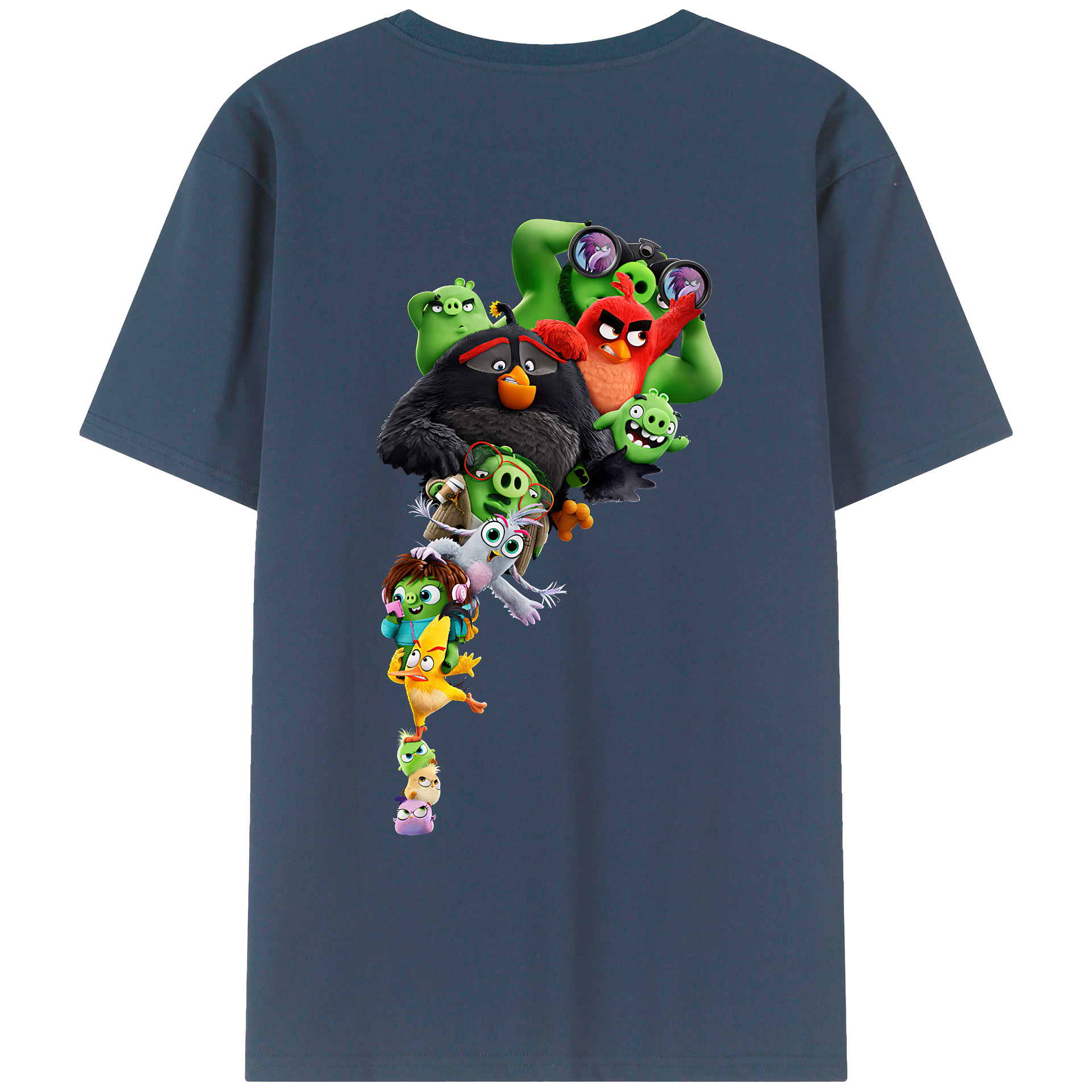 （画像用） Angry Birds アングリーバード レディース半袖Tシャツ(バックプリント)