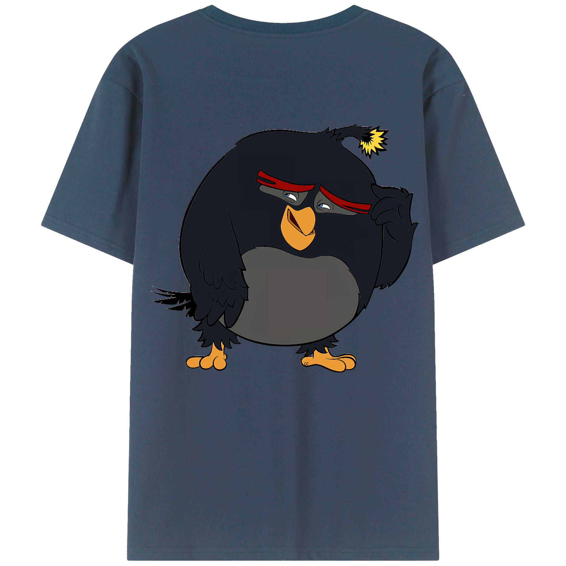 （画像用） Angry Birds アングリーバード レディース半袖Tシャツ(バックプリント)