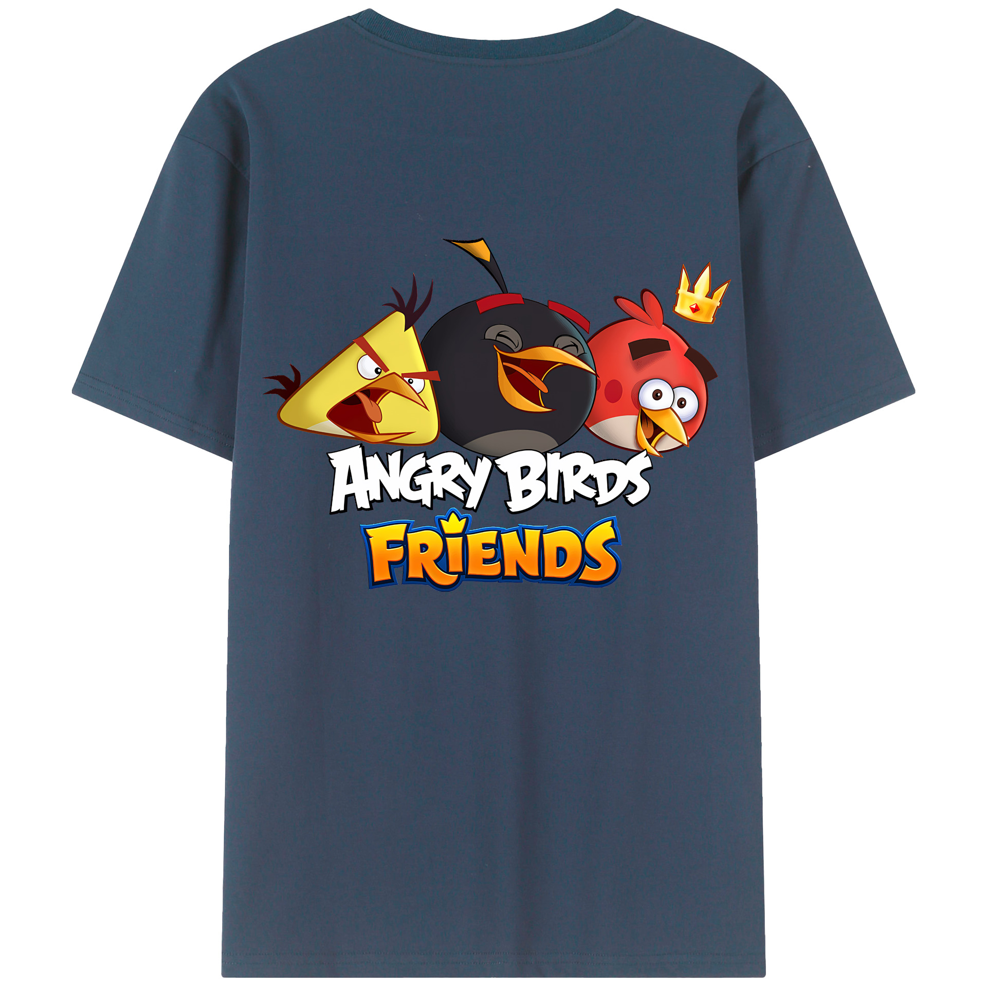 （画像用） Angry Birds アングリーバード レディース半袖Tシャツ(バックプリント)