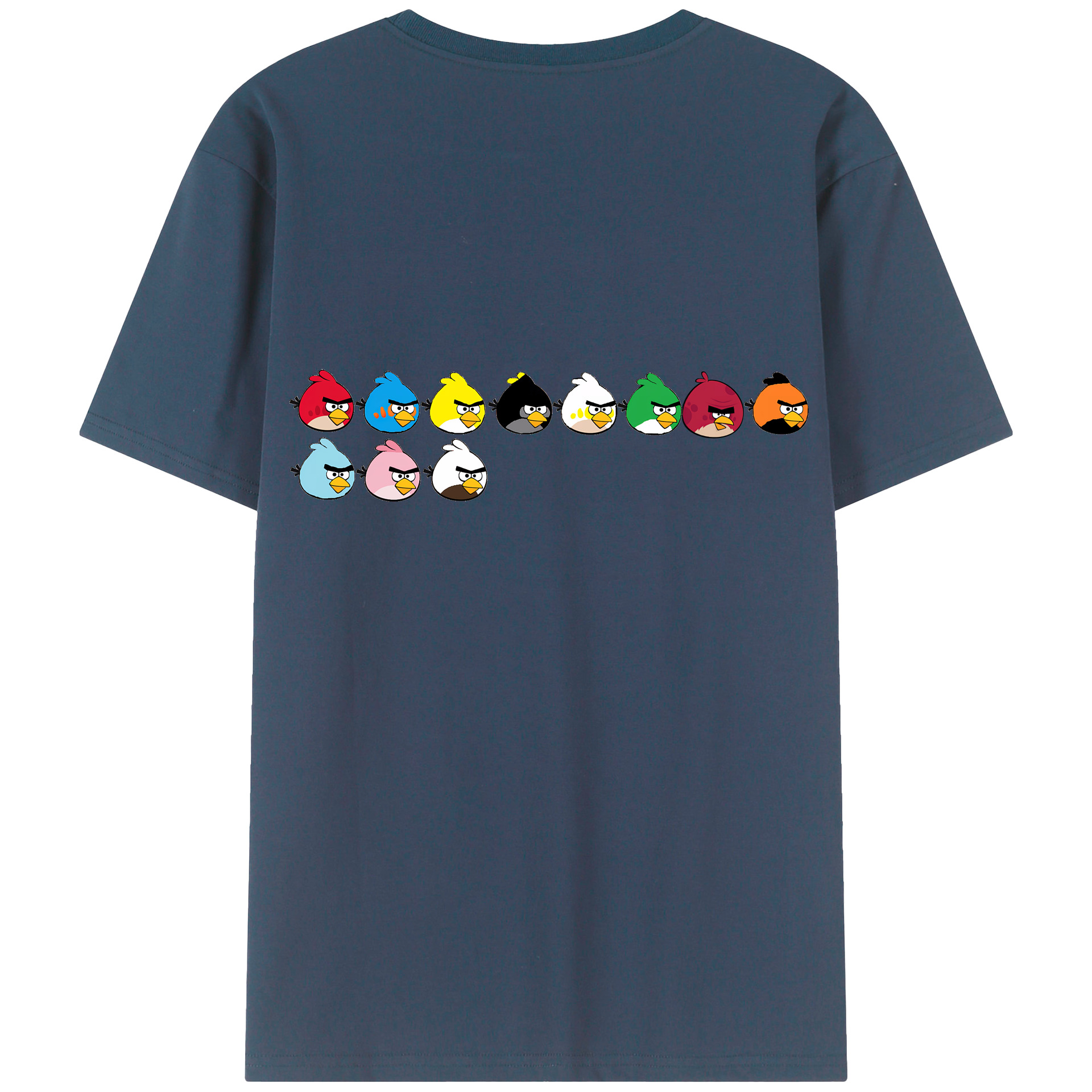 （画像用） Angry Birds アングリーバード レディース半袖Tシャツ(バックプリント)