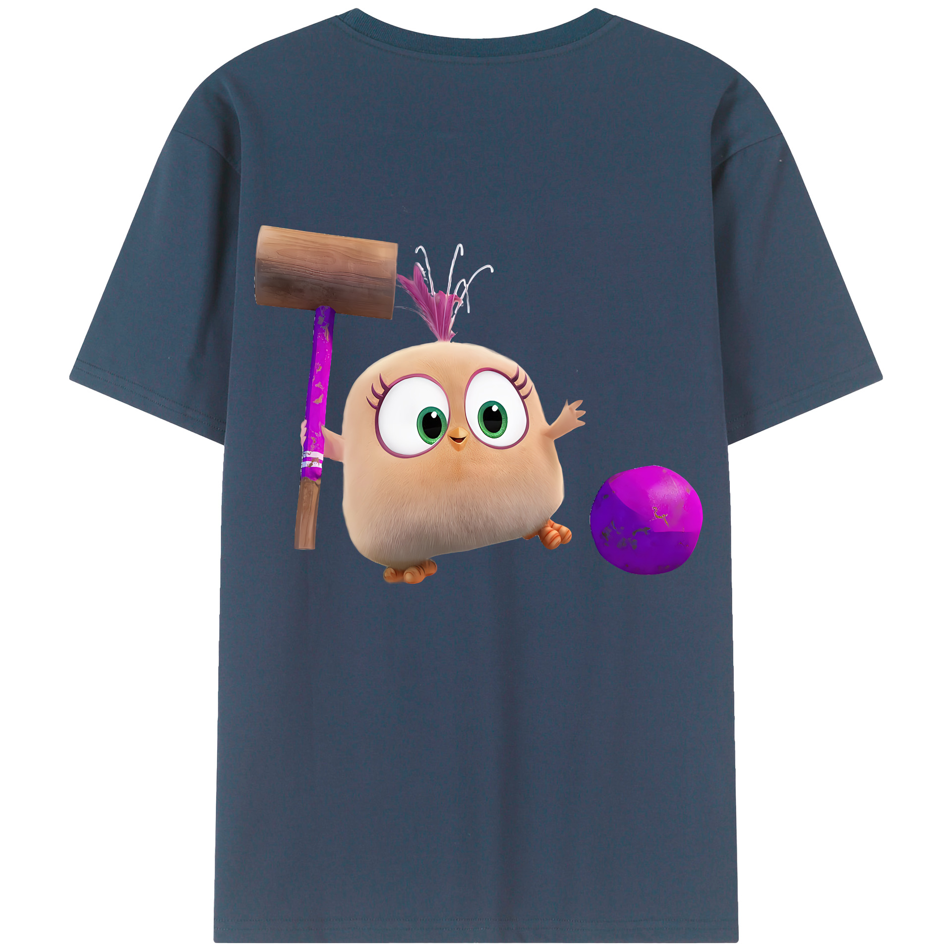 （画像用） Angry Birds アングリーバード レディース半袖Tシャツ(バックプリント)