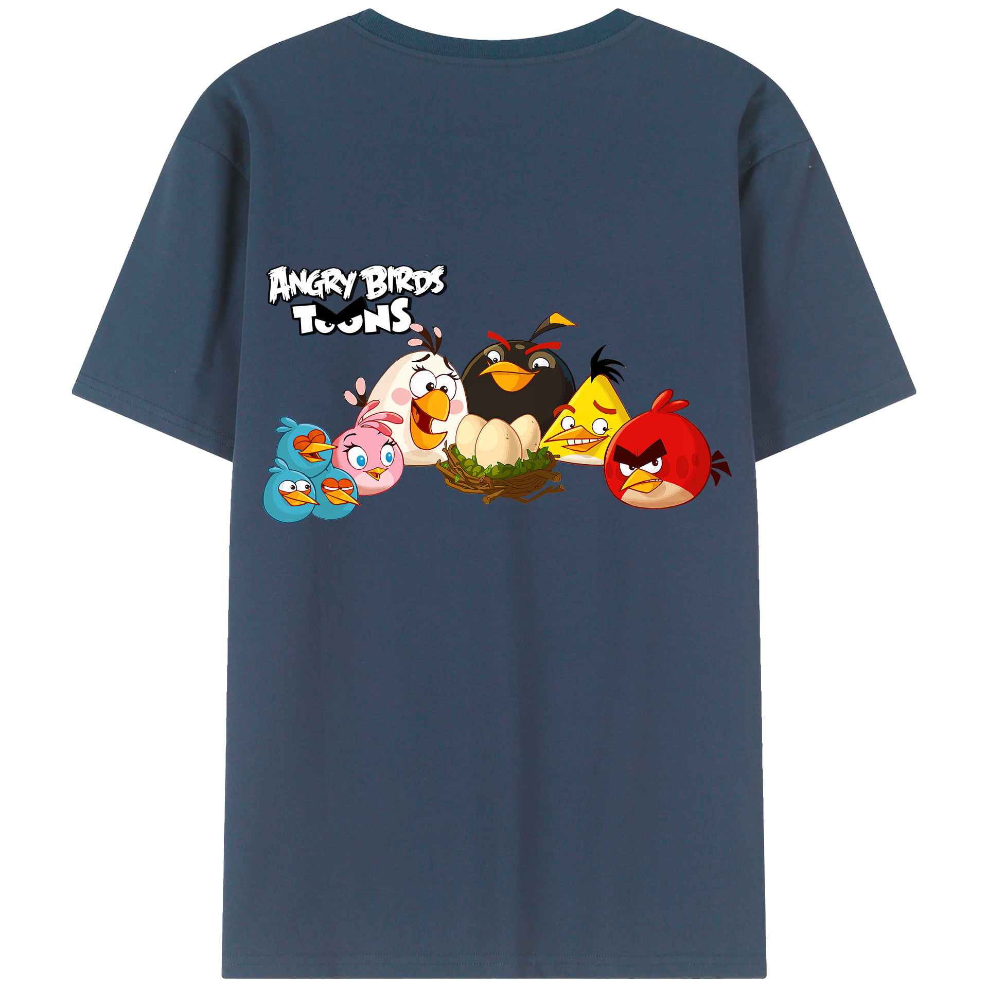 （画像用） Angry Birds アングリーバード レディース半袖Tシャツ(バックプリント)