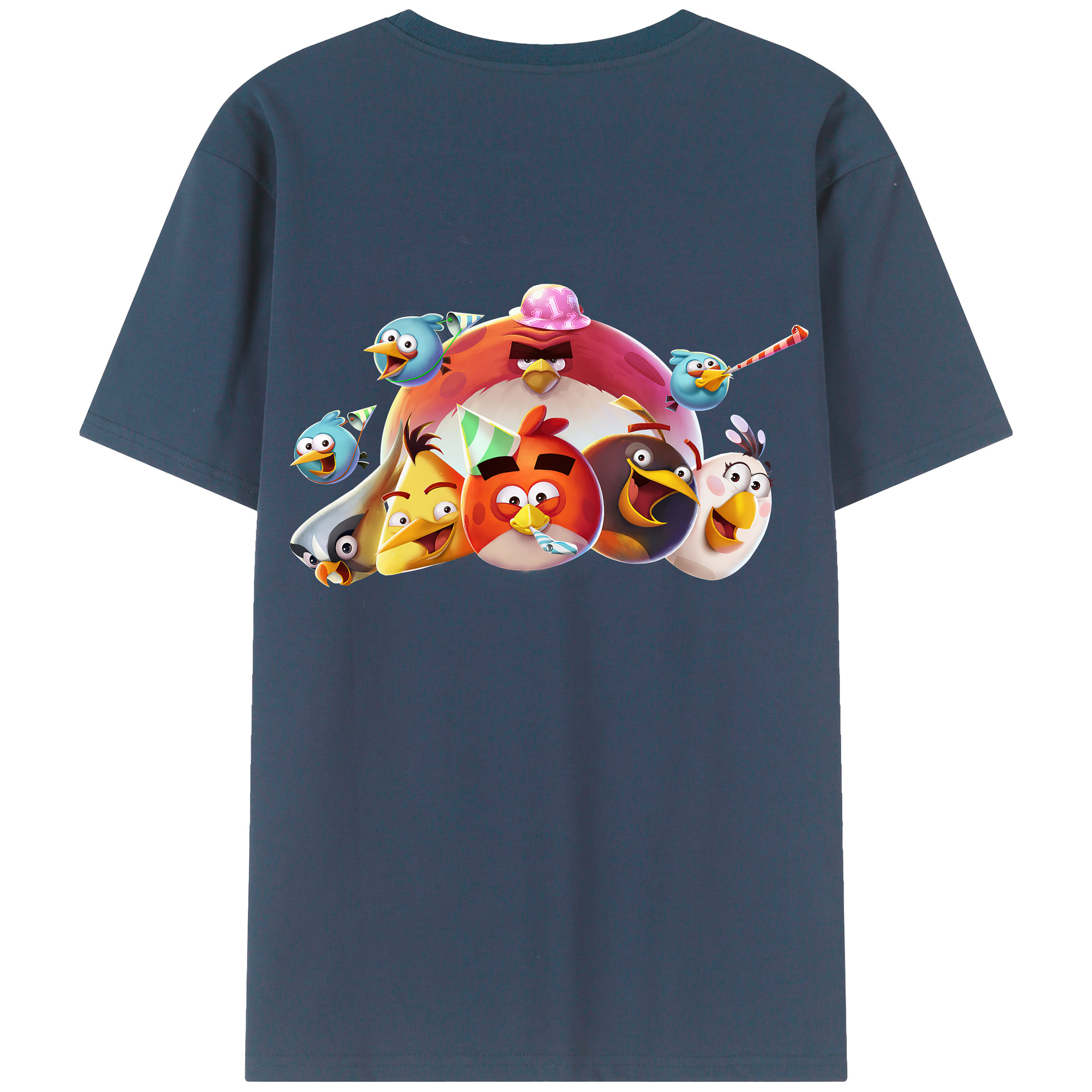 （画像用） Angry Birds アングリーバード レディース半袖Tシャツ(バックプリント)