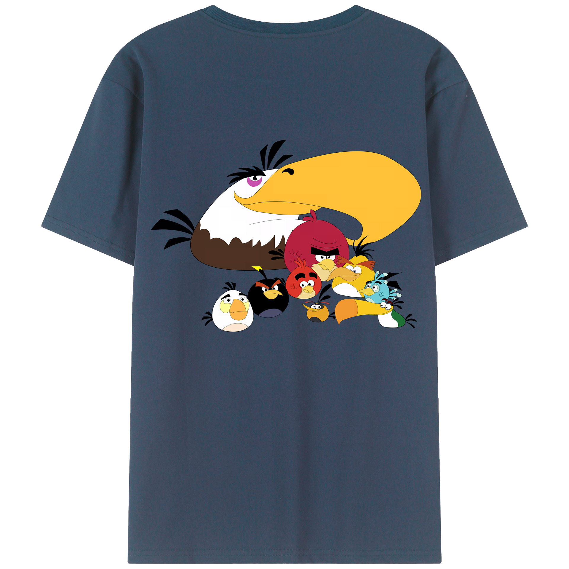 （画像用） Angry Birds アングリーバード レディース半袖Tシャツ(バックプリント)