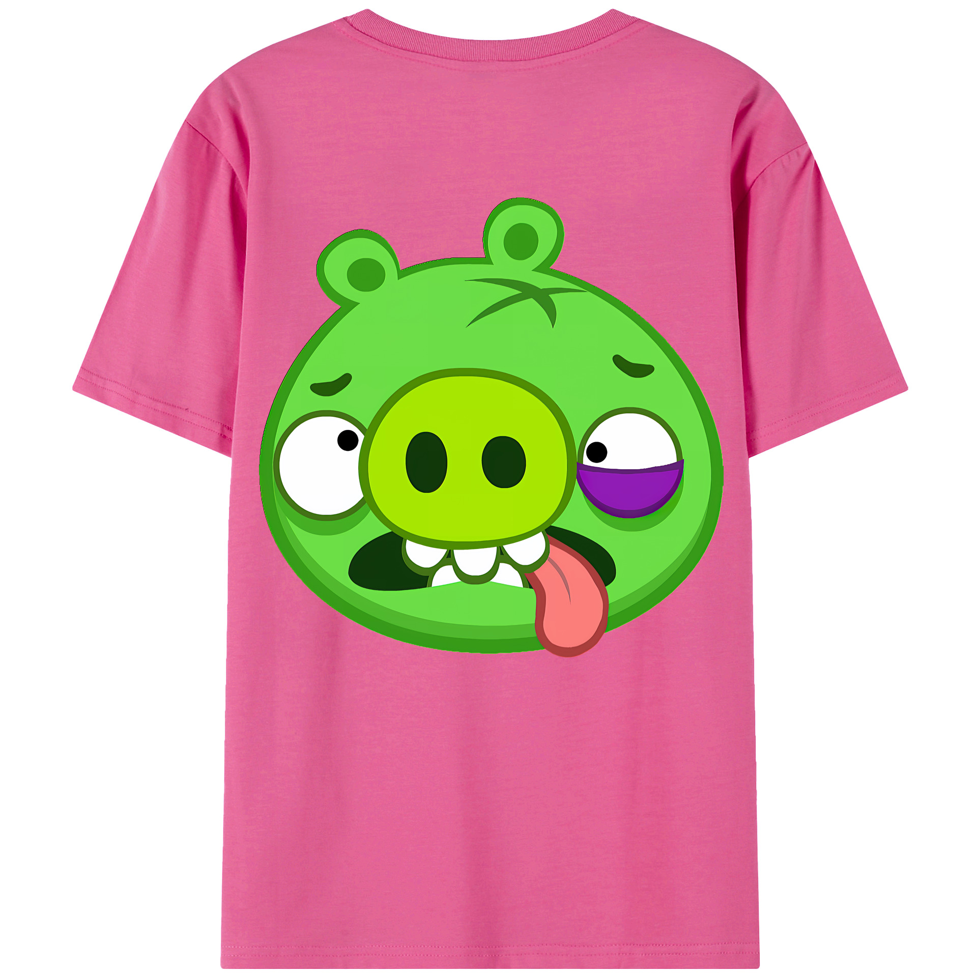 （画像用） Angry Birds アングリーバード レディース半袖Tシャツ(バックプリント)